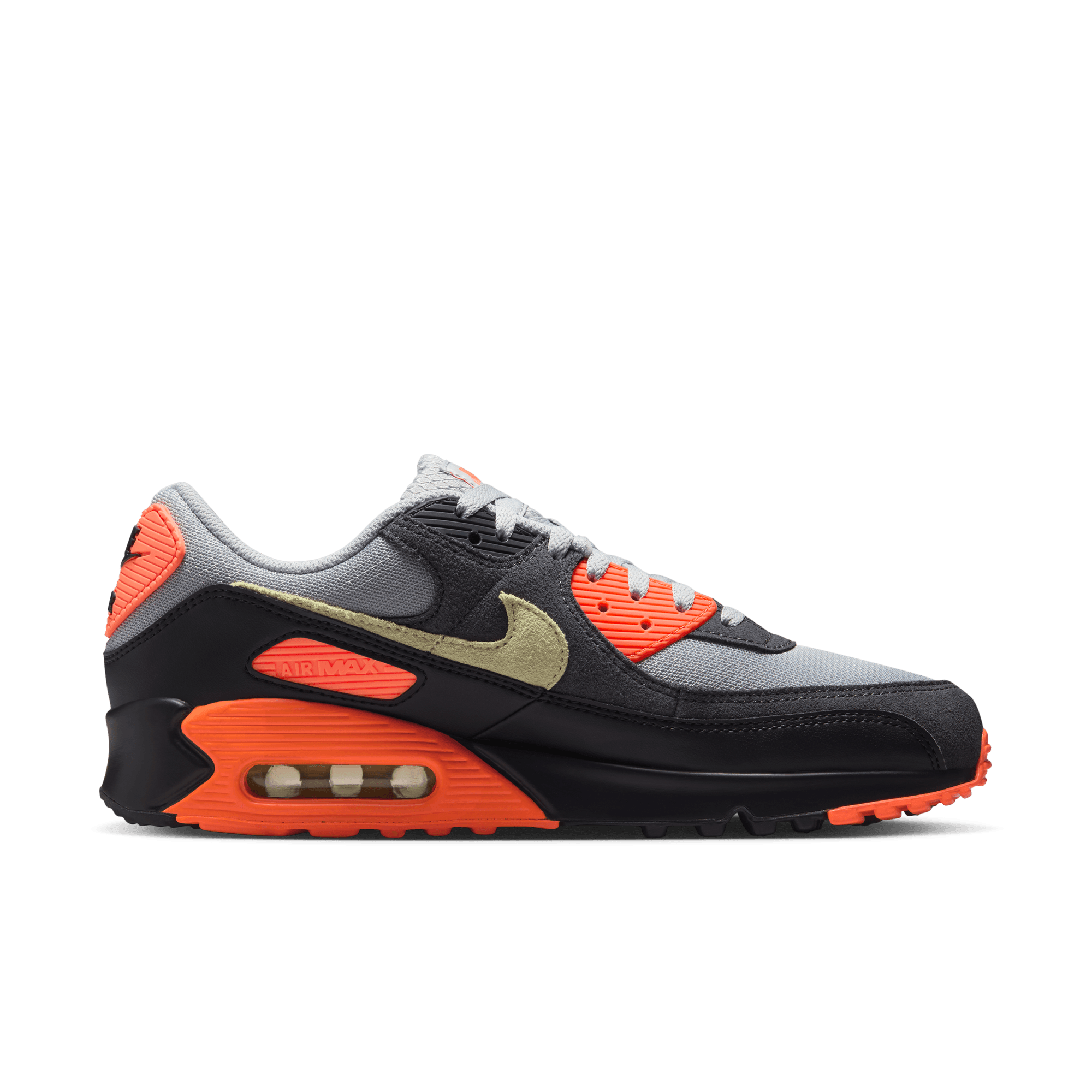 Men's Nike Air Max 90 "Smoke Grey Hyper Crimson"