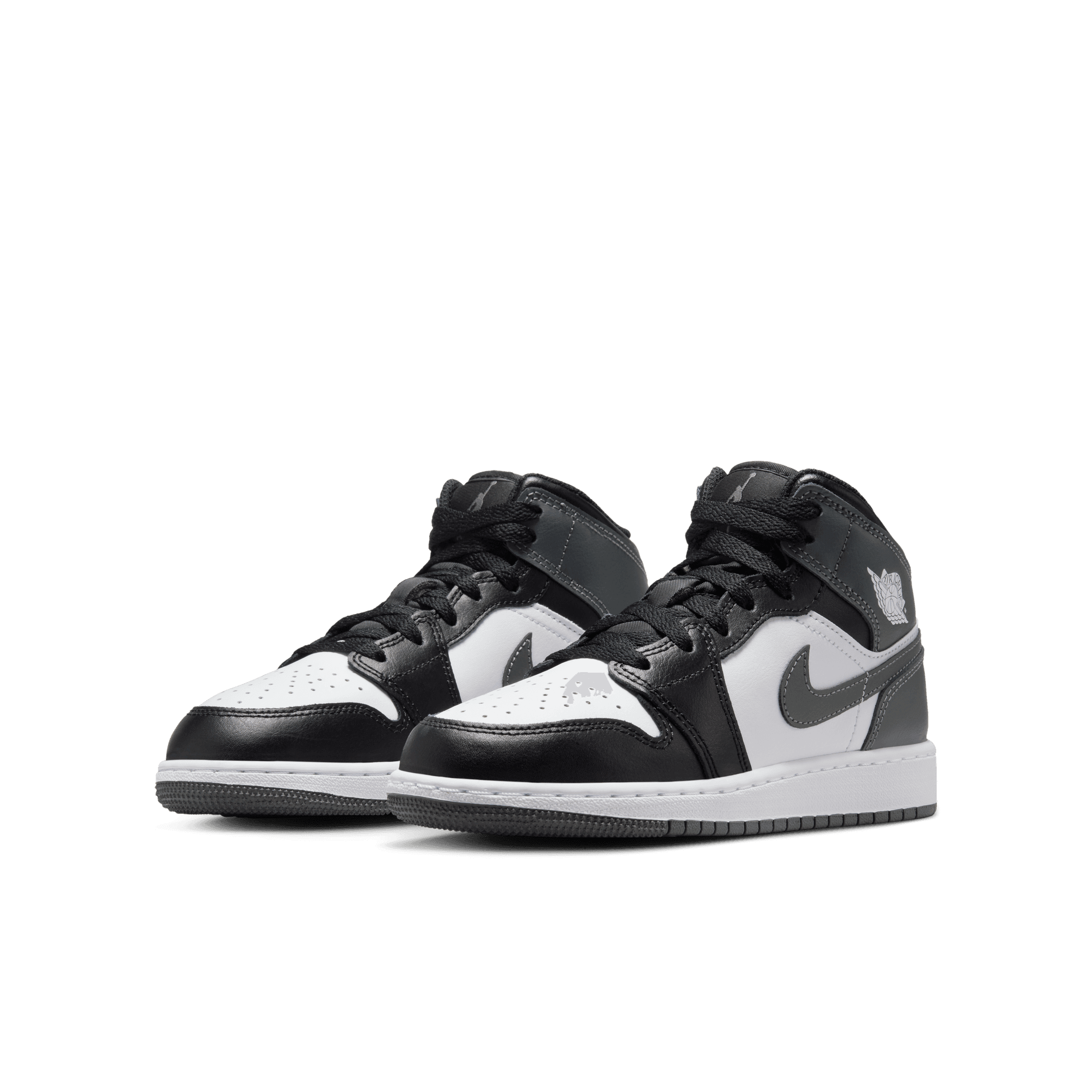 Big Kids' Air Jordan 1 Mid "Iron Grey"
