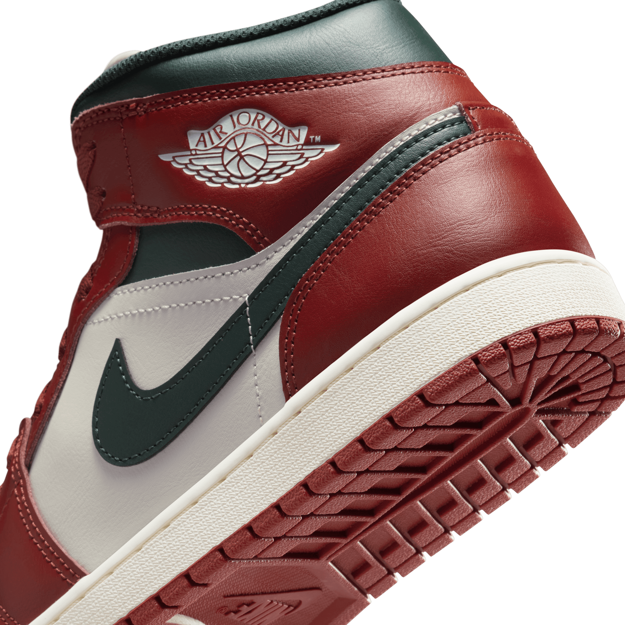 Men's Air Jordan 1 Mid "Redstone Midnight Green"