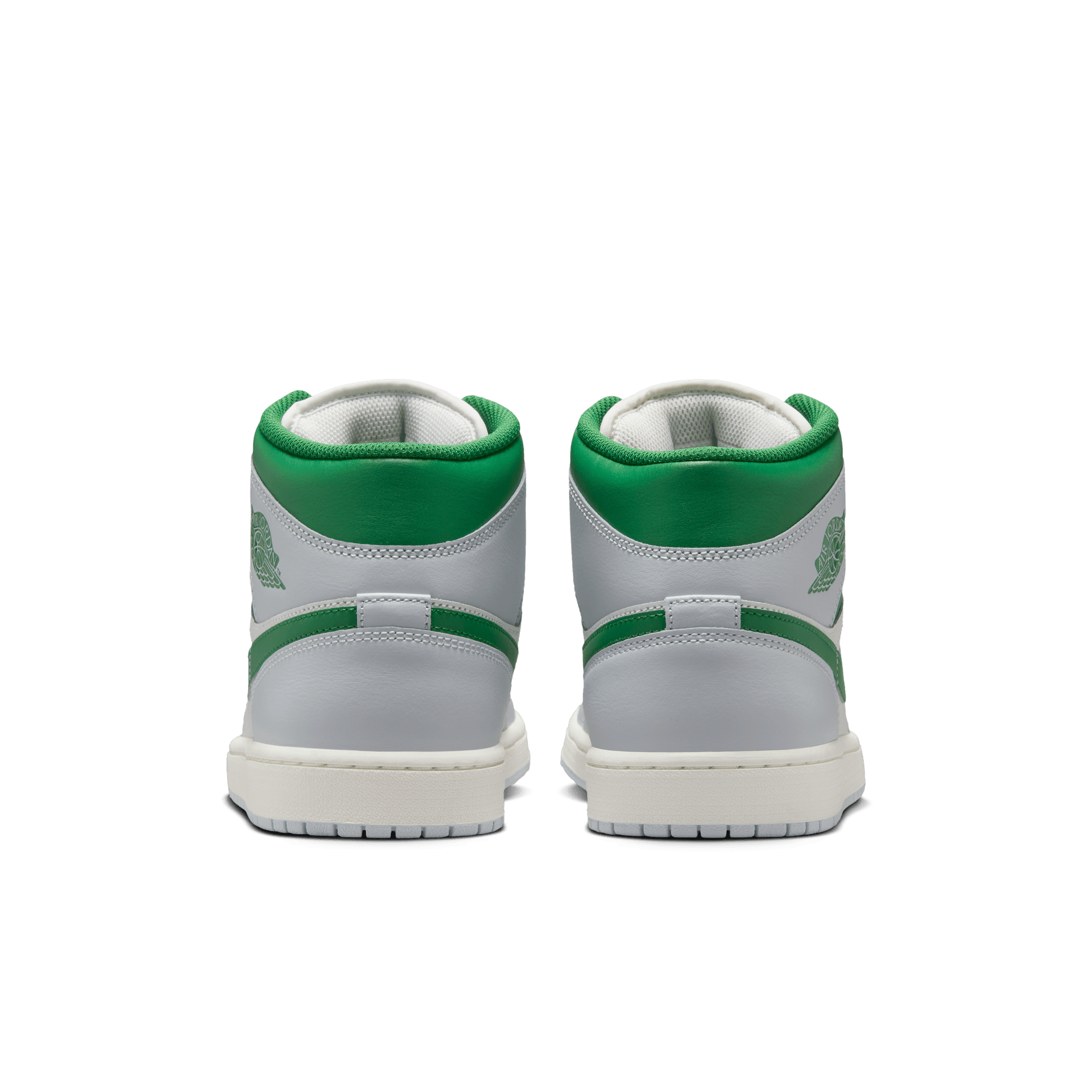 Men's Air Jordan 1 Mid "Summit White Lucky Green"