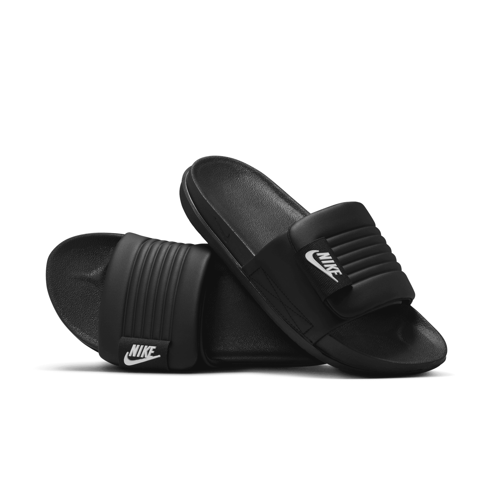 Women's Nike Offcourt Adjust Slides "Black White"