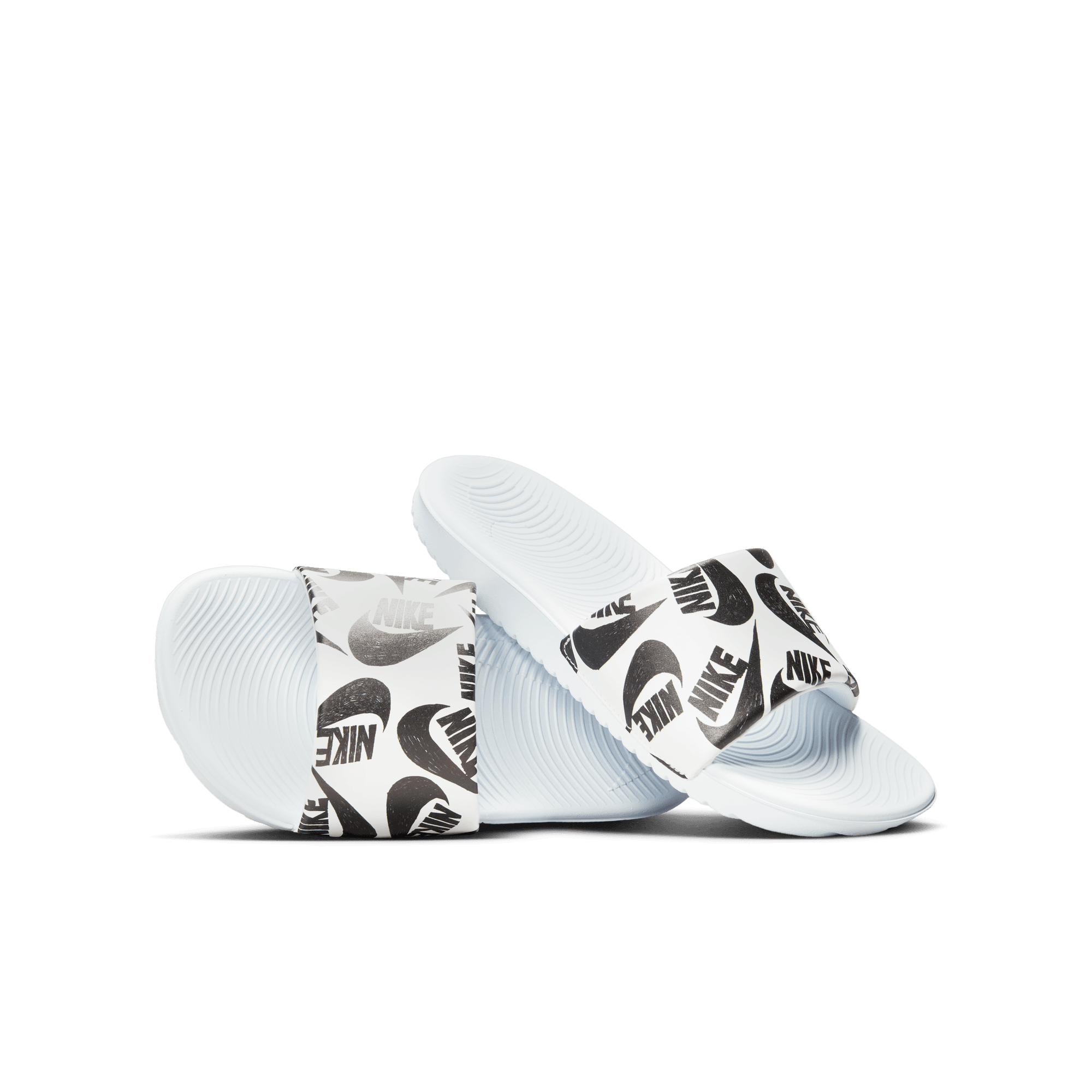 Little/Big Kids' Nike Kawa SE JDI Slides "'All-Over Sketch"