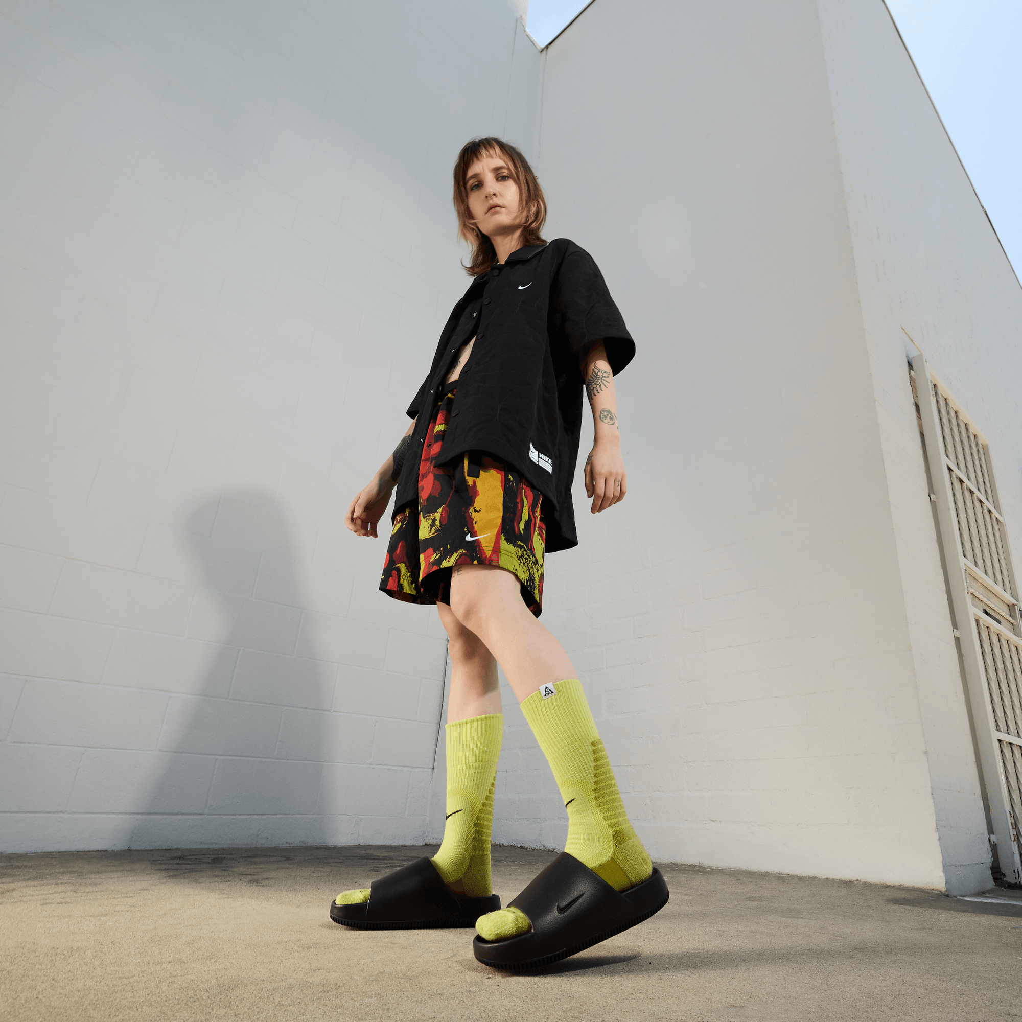 Women's Nike Calm Slides "Black"