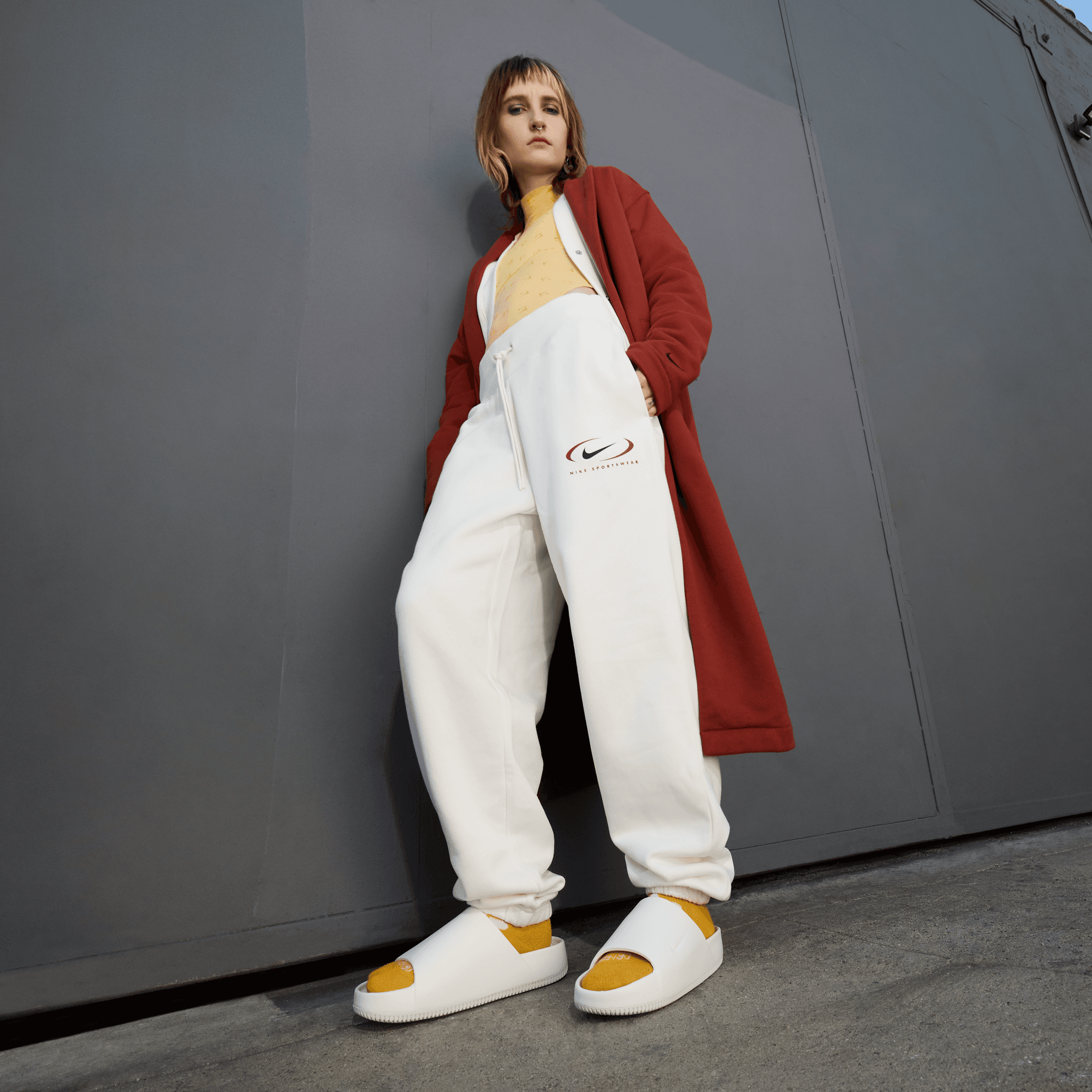 Women's Nike Calm Slides "Sail"