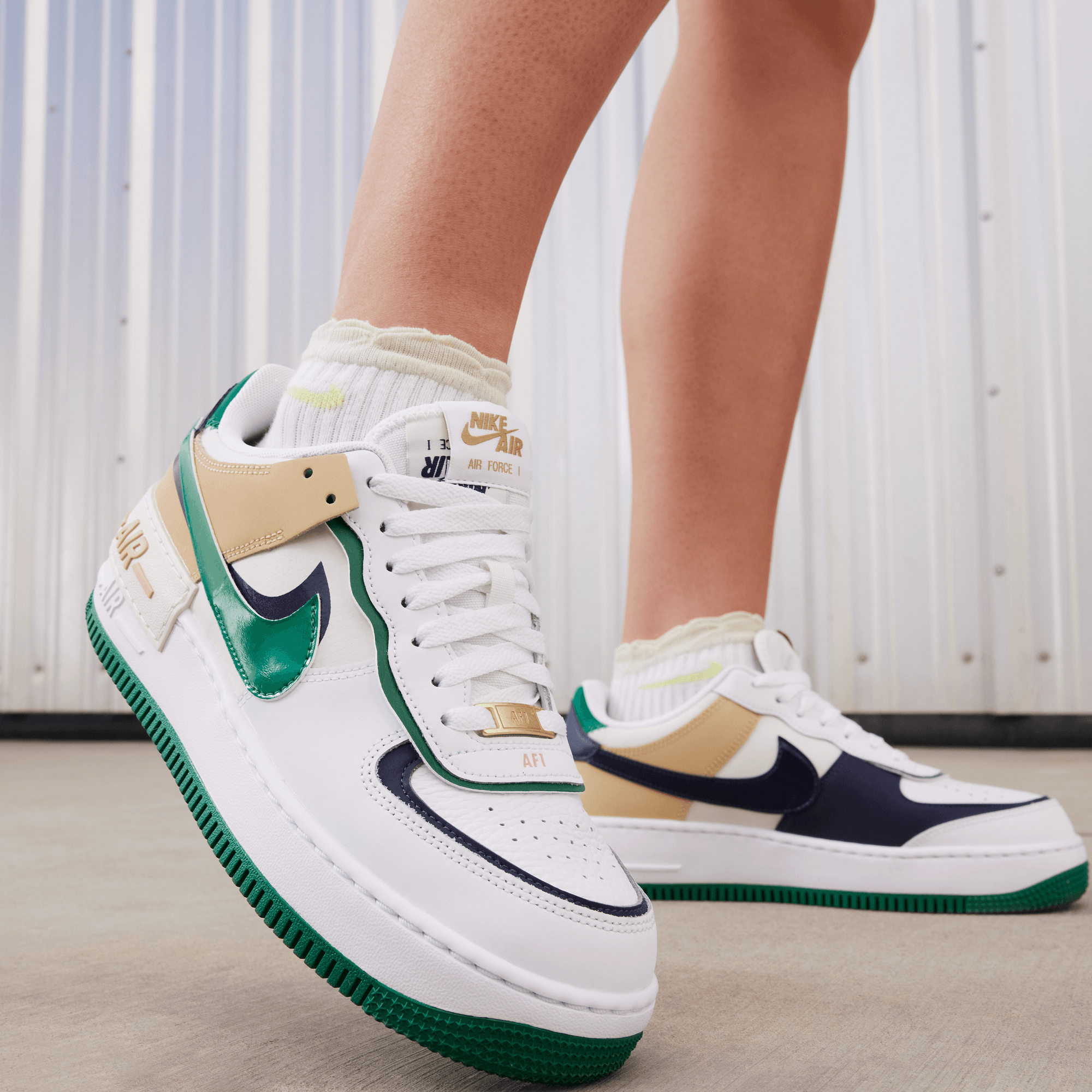 Women's Nike Air Force 1 Shadow "White Malachite Sesame"