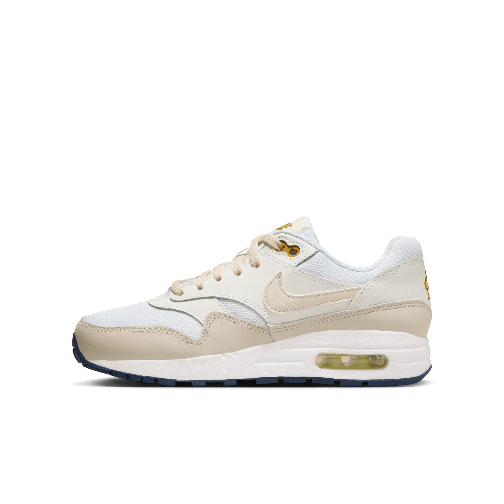 Big Kids' Air Max 1 "White Bronzine"