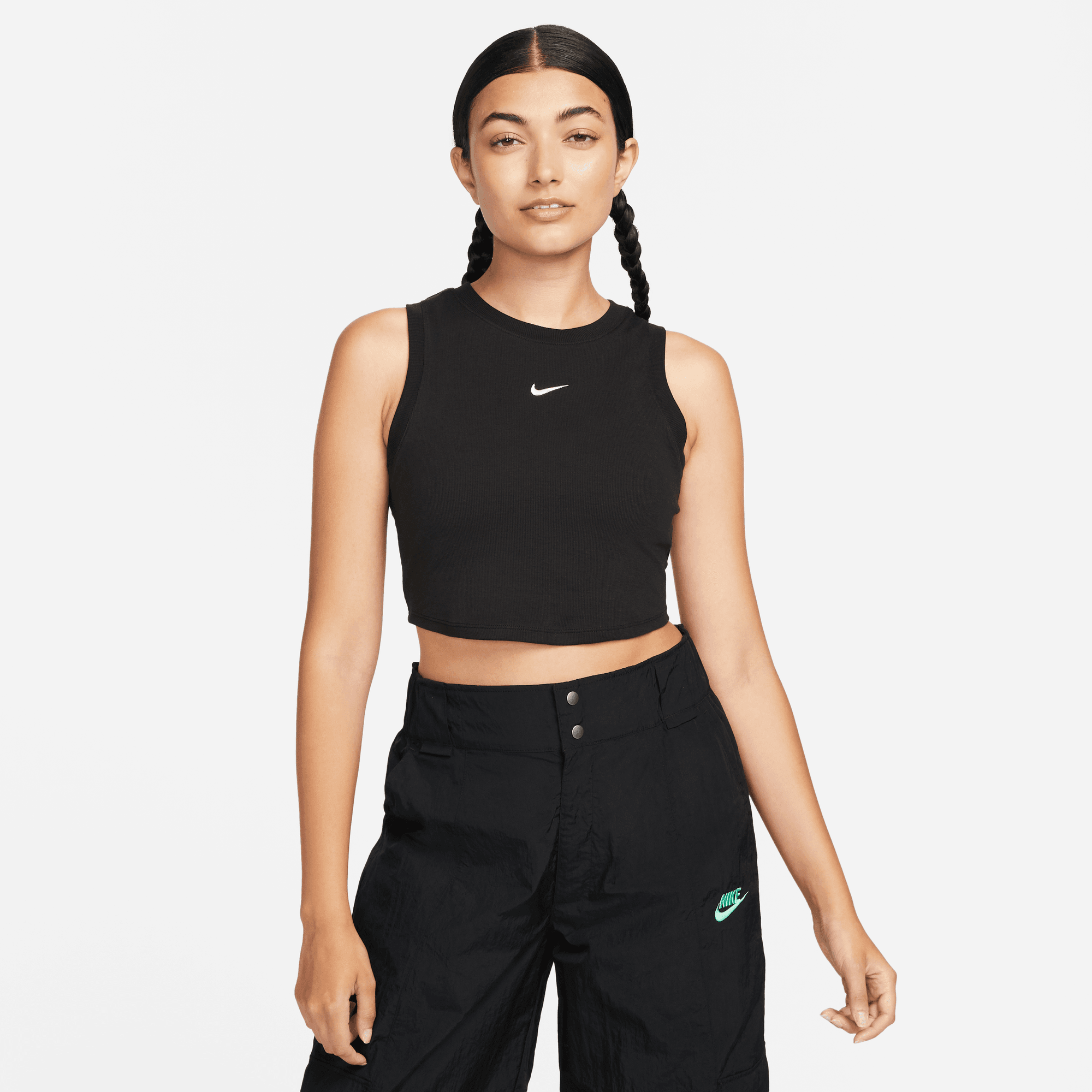 Women's Nike Sportswear Chill Knit Tight Cropped Mini-Rib Tank Top