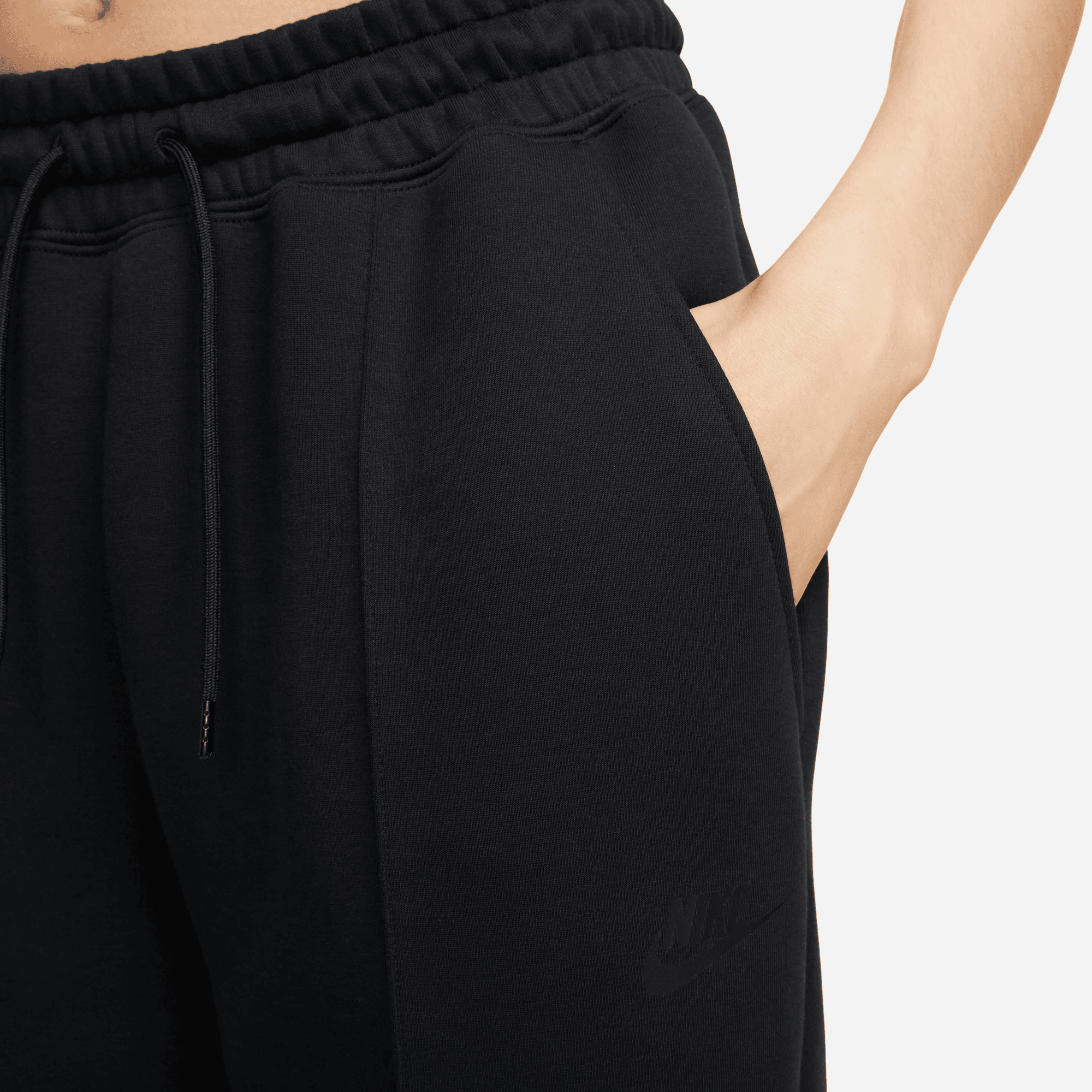 Women's Nike Sportswear Tech Fleece Mid-Rise Joggers "Black"