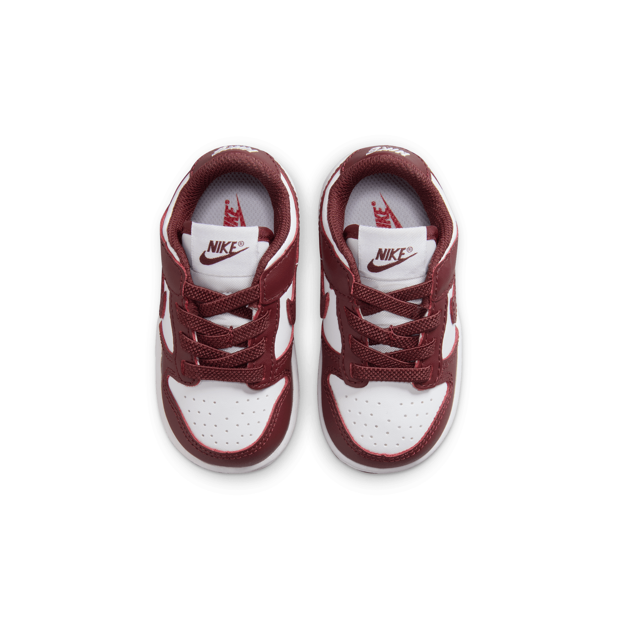 Baby/Toddler Nike Dunk Low "White Gym Red Redwood"