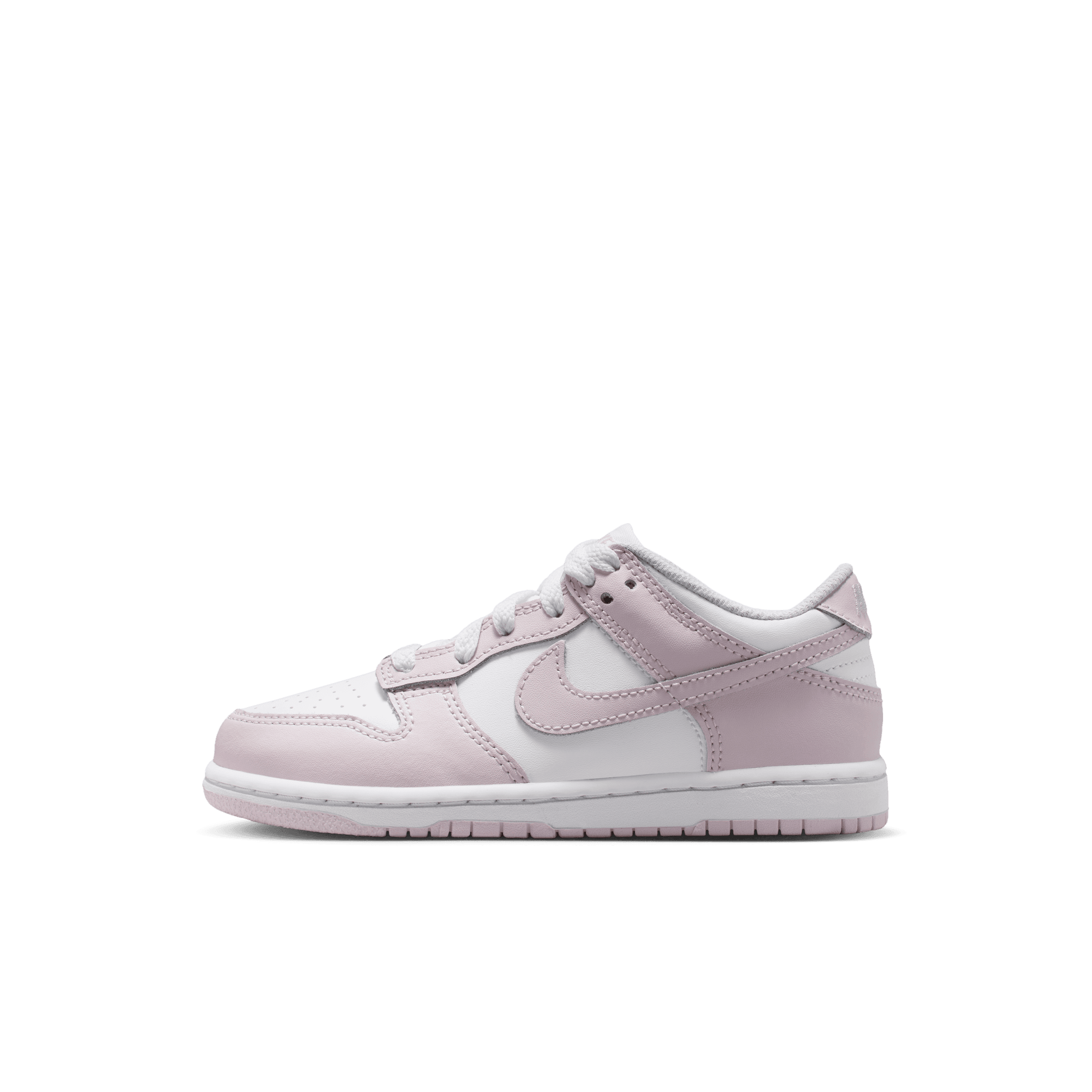 Little Kids' Nike Dunk Low "White Light Violet"