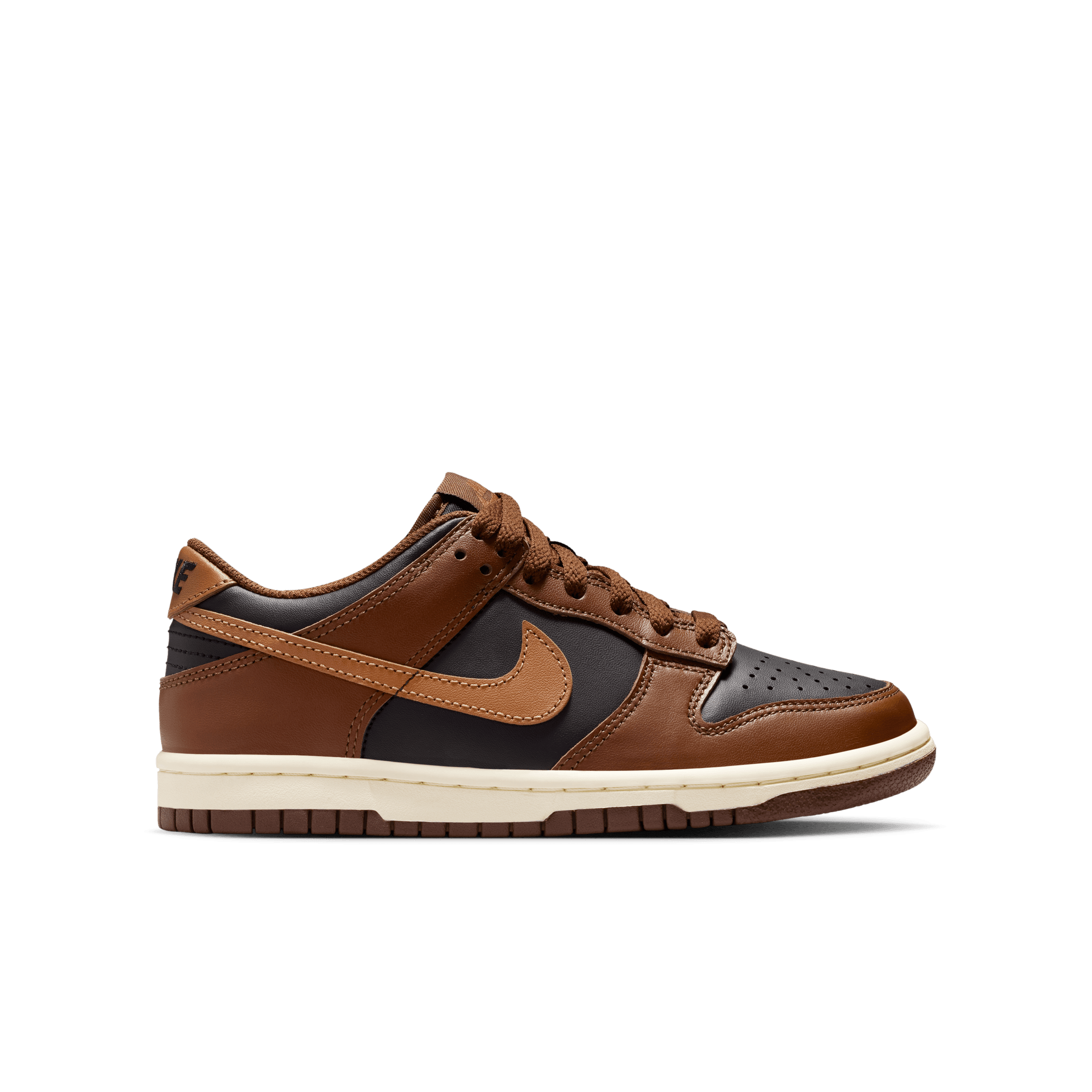 Big Kids' Nike Dunk Low "Brown Black"