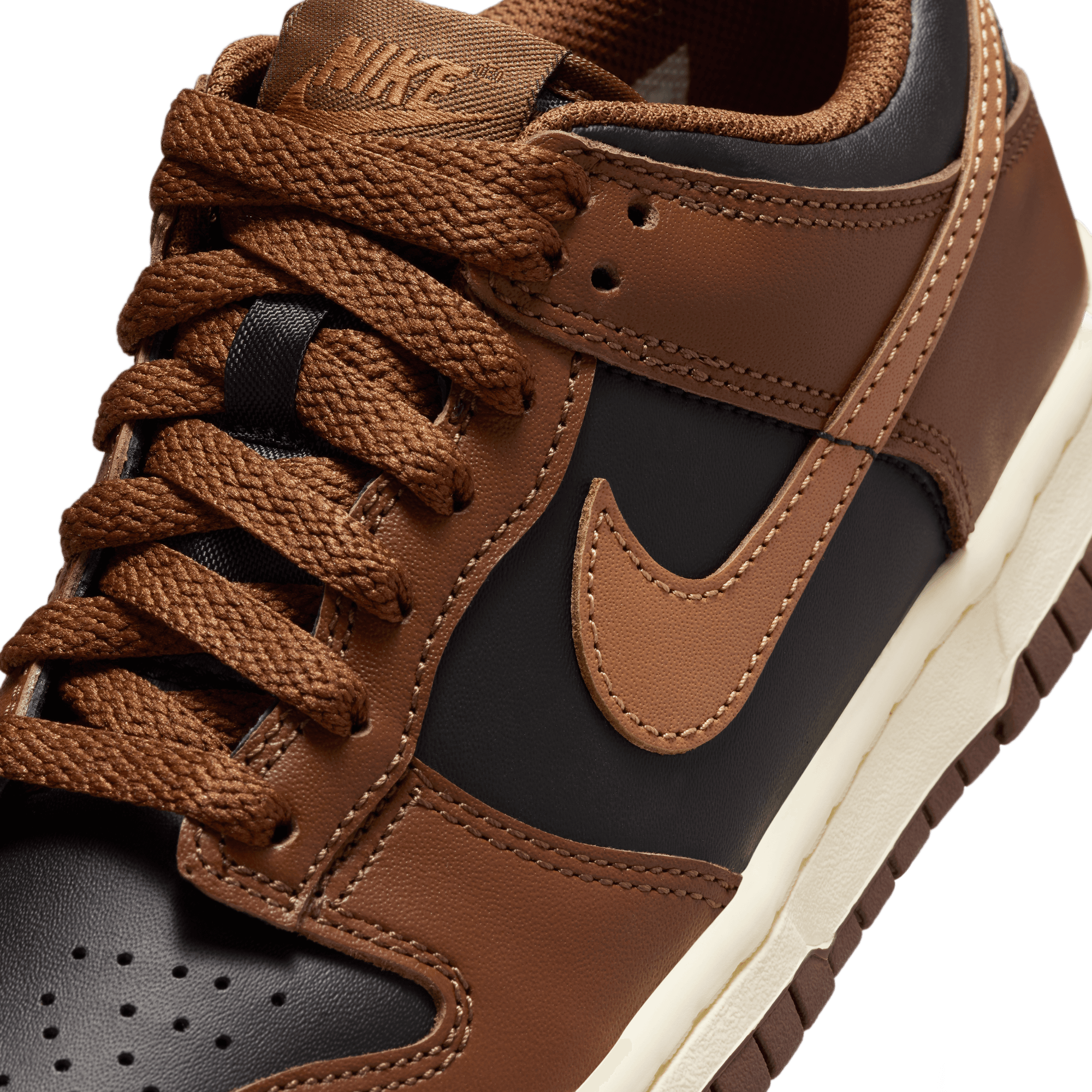 Big Kids' Nike Dunk Low "Brown Black"