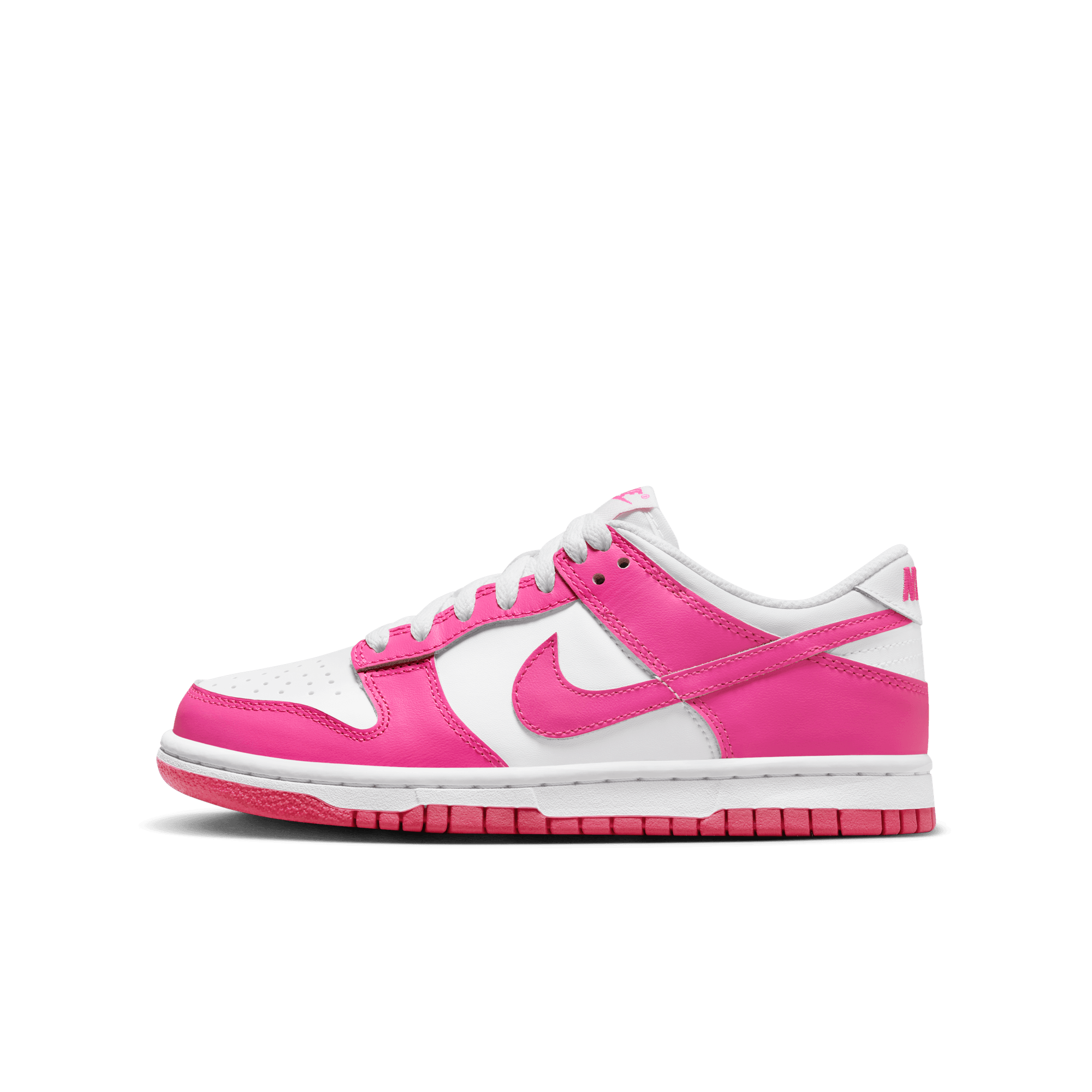 Big Kids' Nike Dunk Low "Laser Fuchsia"