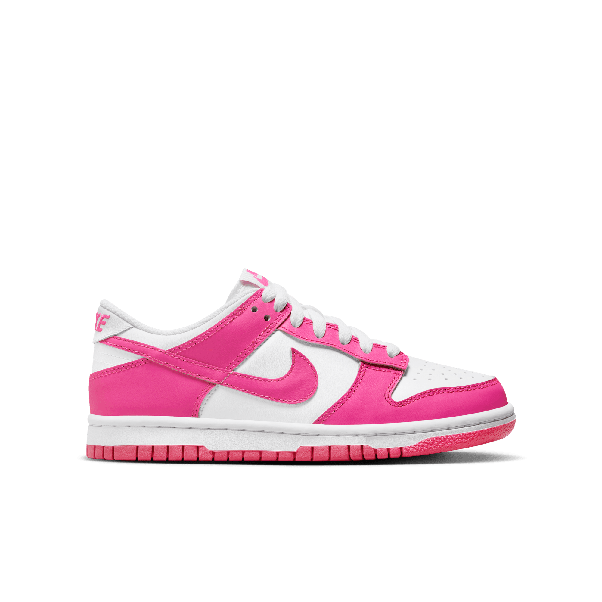 Big Kids' Nike Dunk Low "Laser Fuchsia"