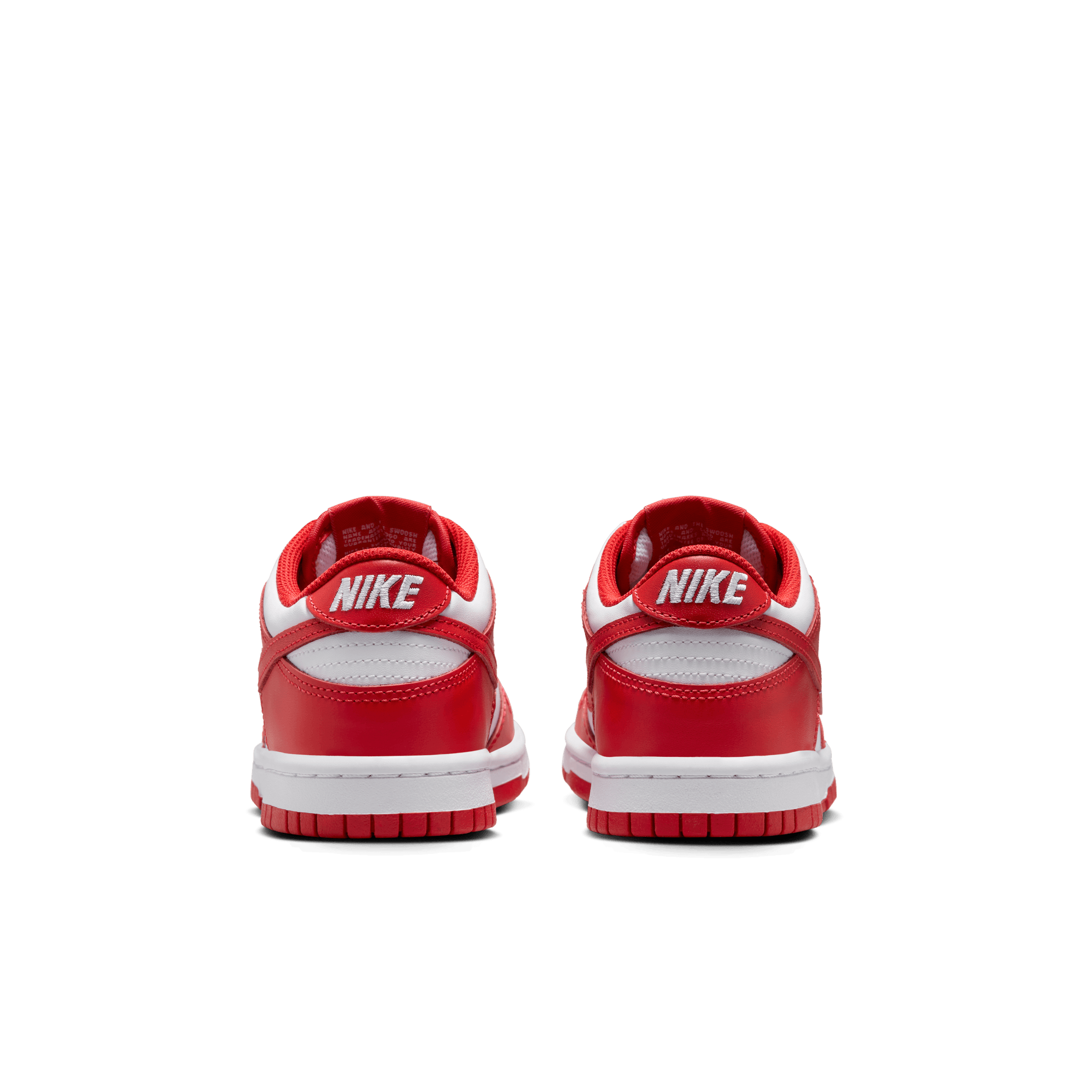 Big Kids' Nike Dunk Low "White University Red"