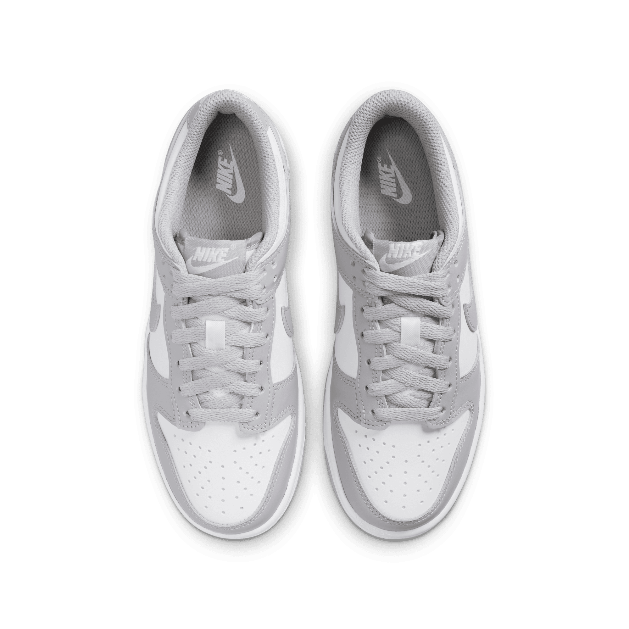 Big Kids' Nike Dunk Low "White Light Smoke Grey"