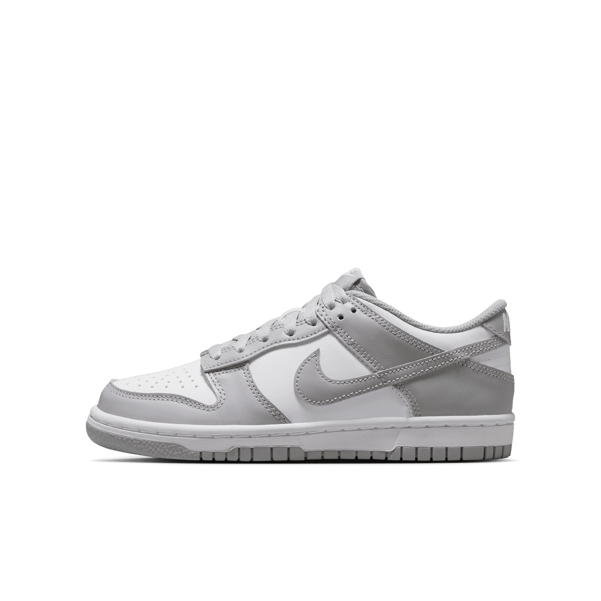Big Kids' Nike Dunk Low "White Light Smoke Grey"