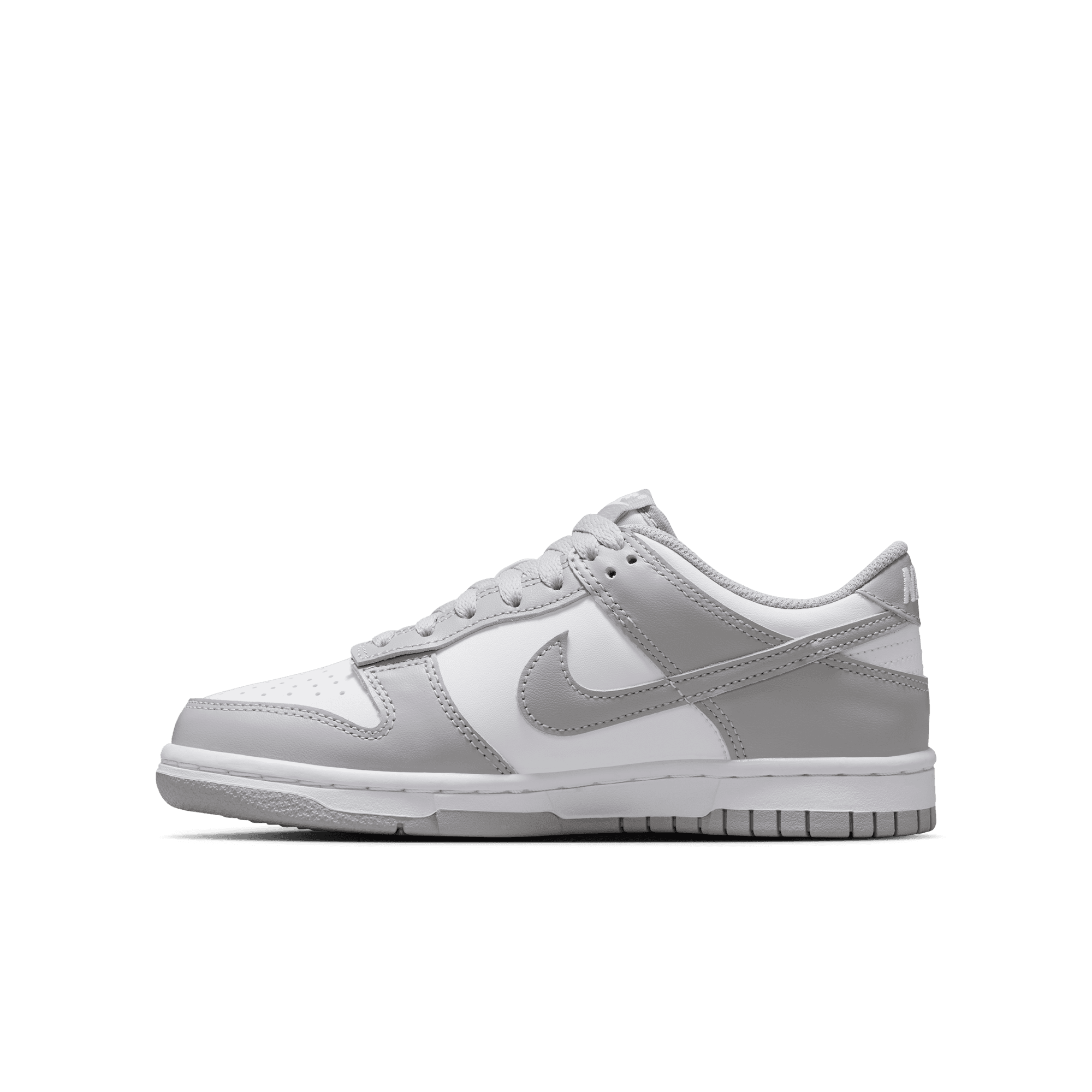 Big Kids' Nike Dunk Low "White Light Smoke Grey"