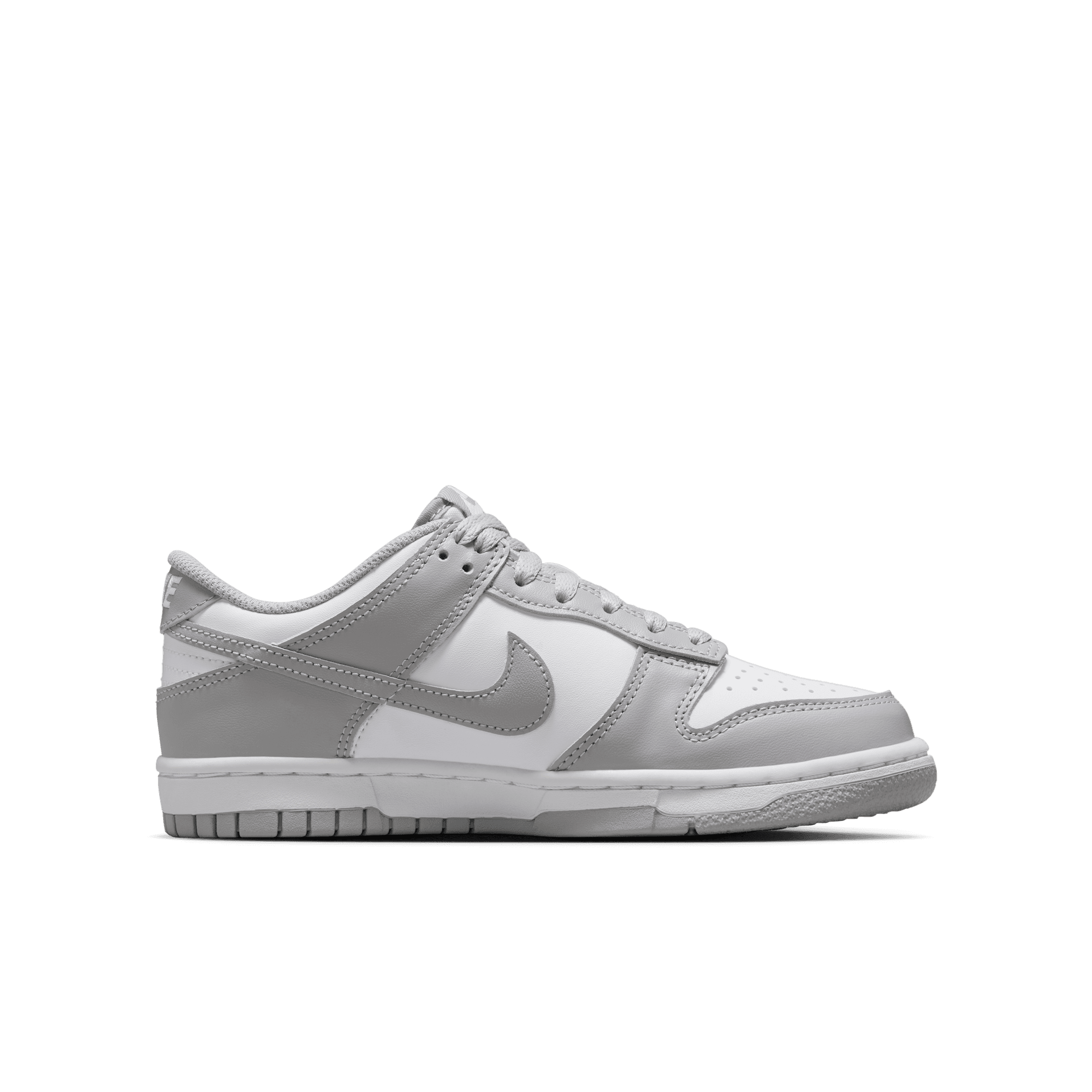 Big Kids' Nike Dunk Low "White Light Smoke Grey"
