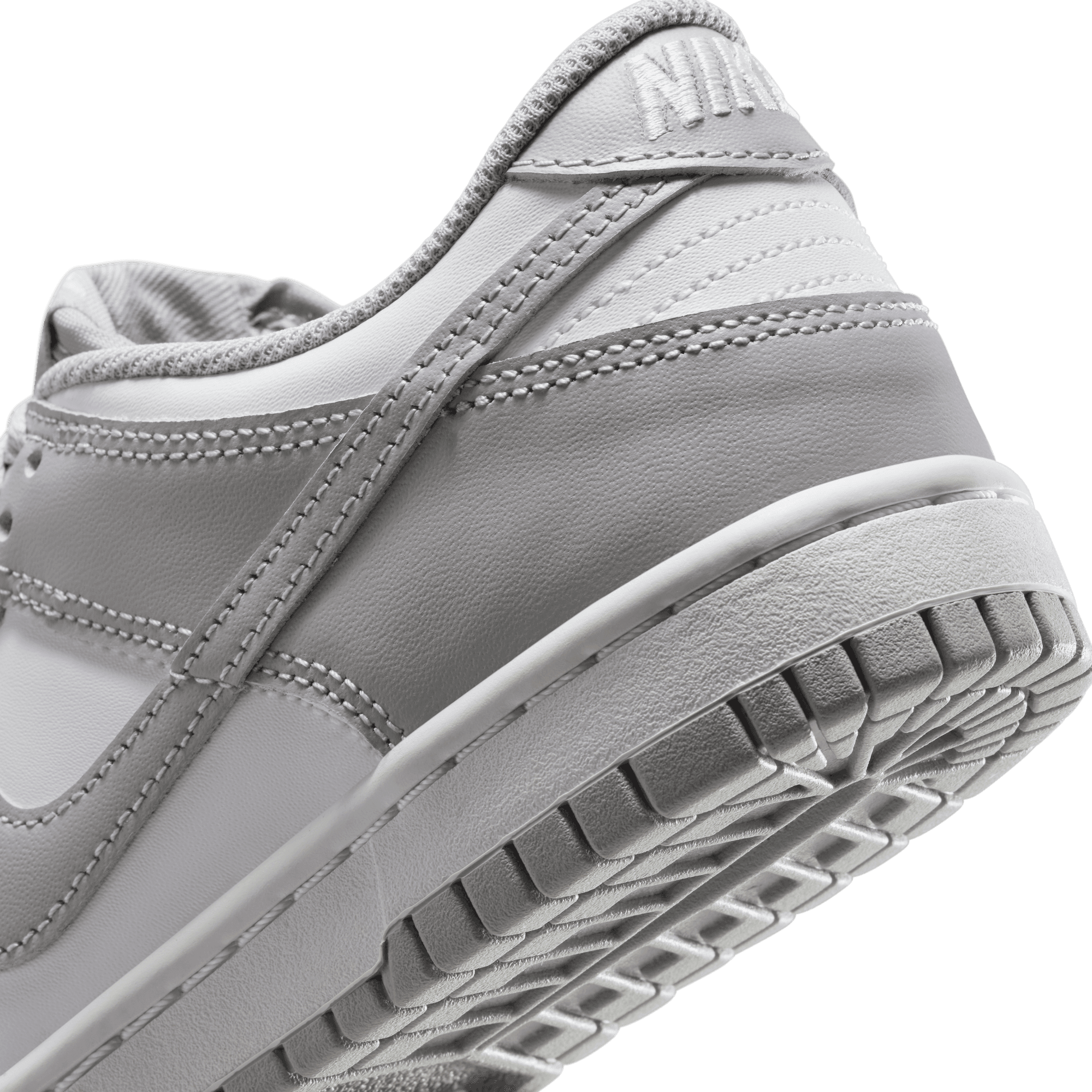 Big Kids' Nike Dunk Low "White Light Smoke Grey"