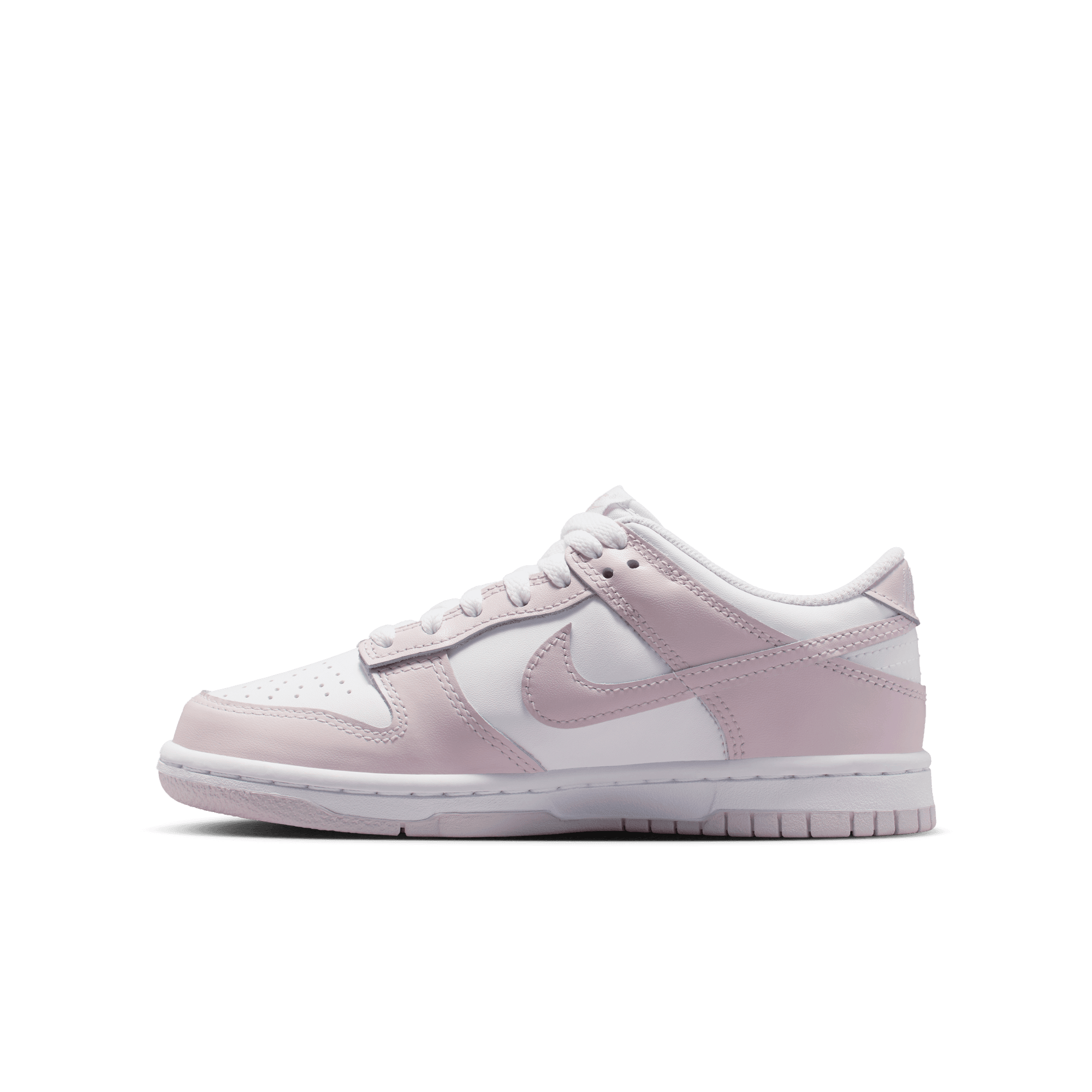 Big Kids' Nike Dunk Low "White Light Violet"
