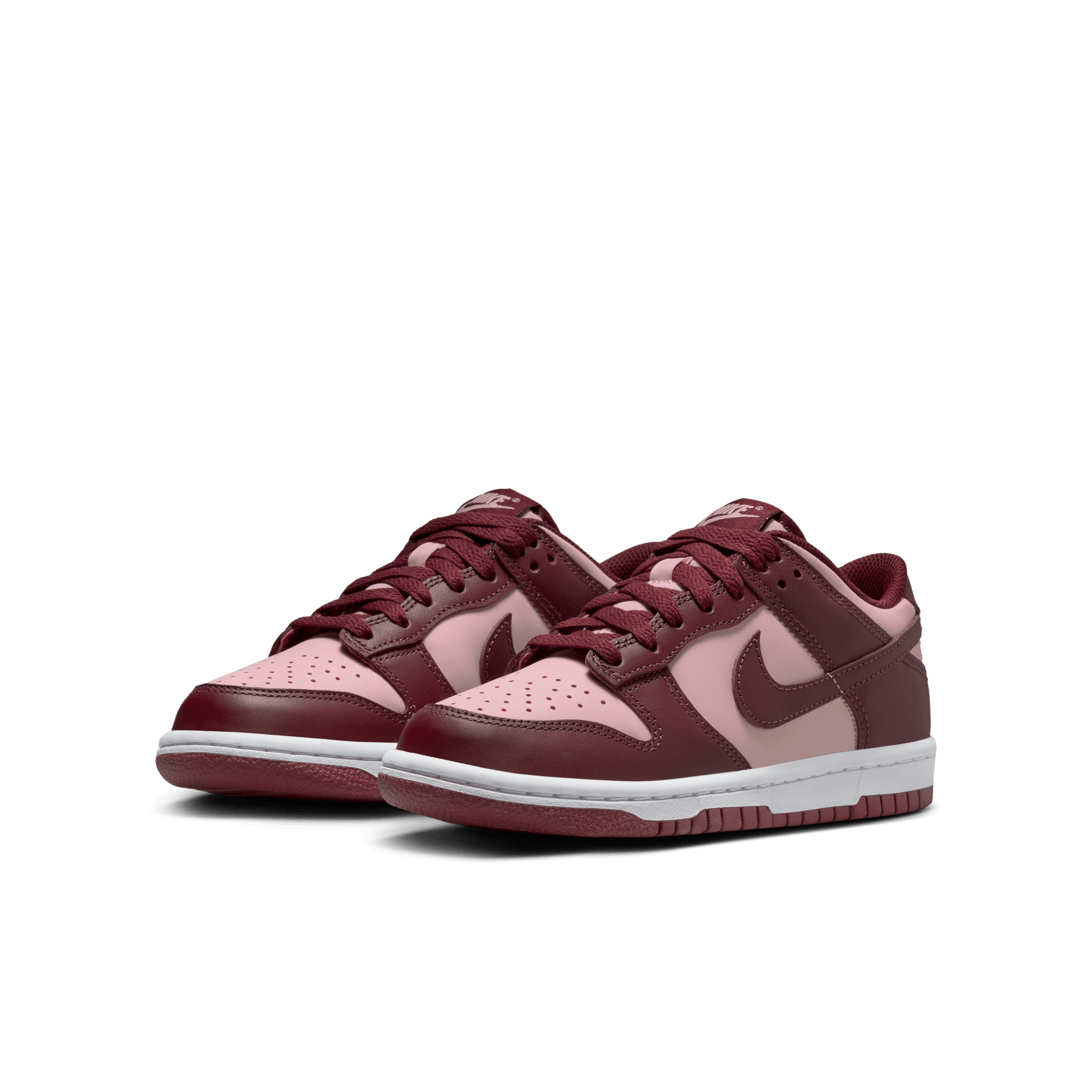 Big Kids' Nike Dunk Low "Team Red Echo Pink"