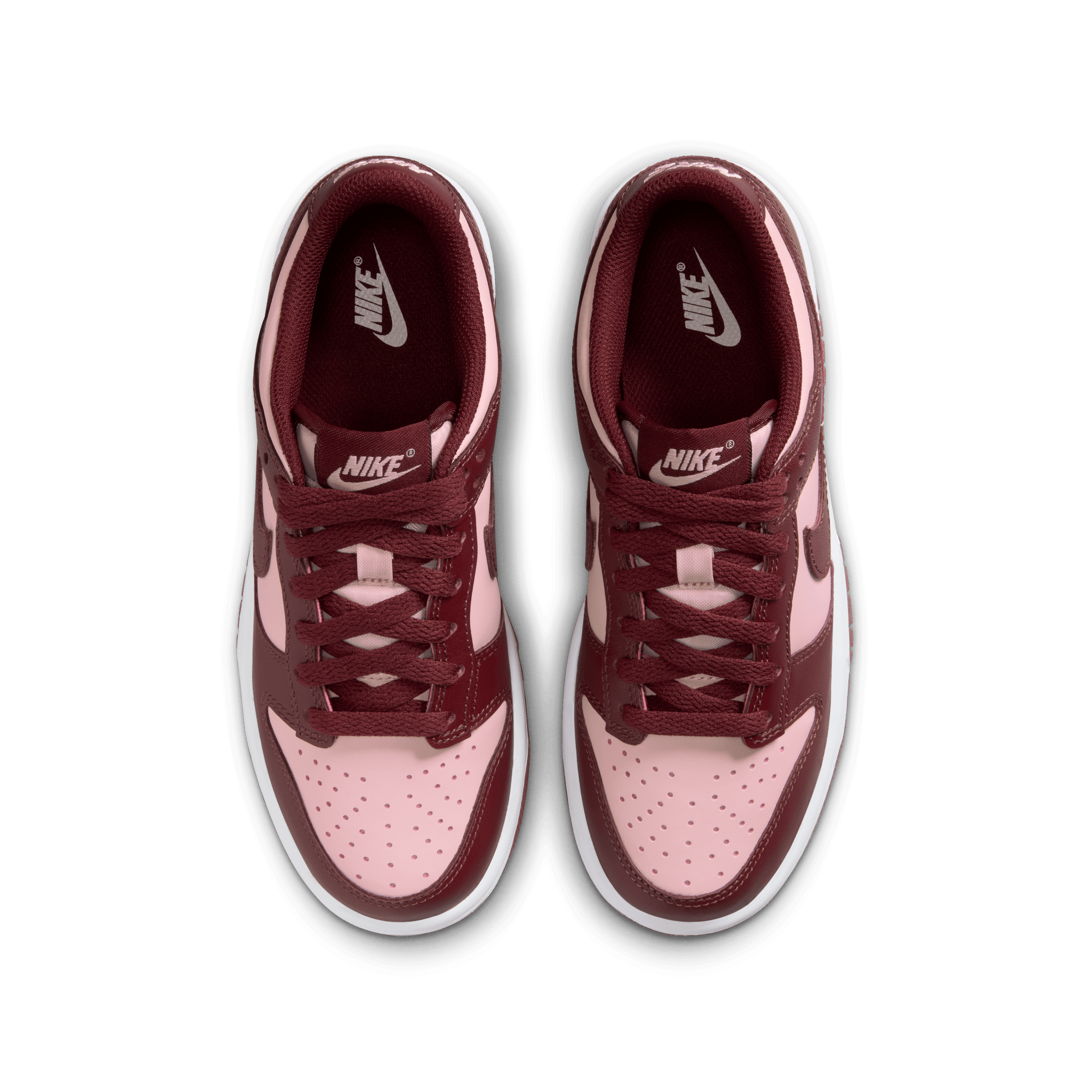 Big Kids' Nike Dunk Low "Team Red Echo Pink"