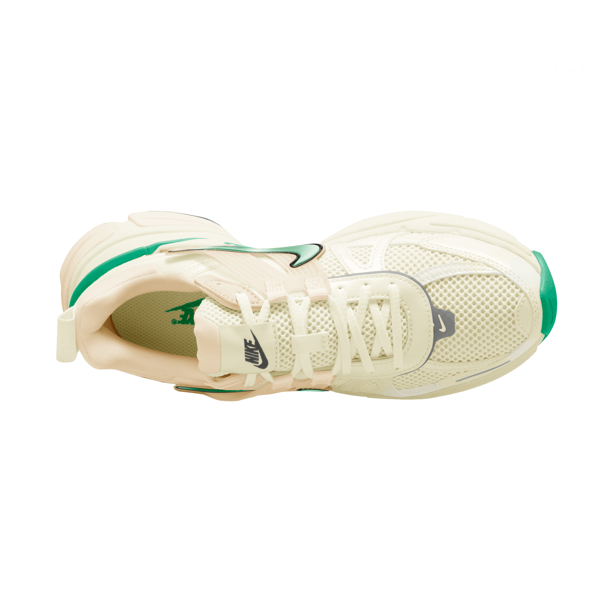 Women's Nike V2K Run "Pale Ivory Black Stadium Green"