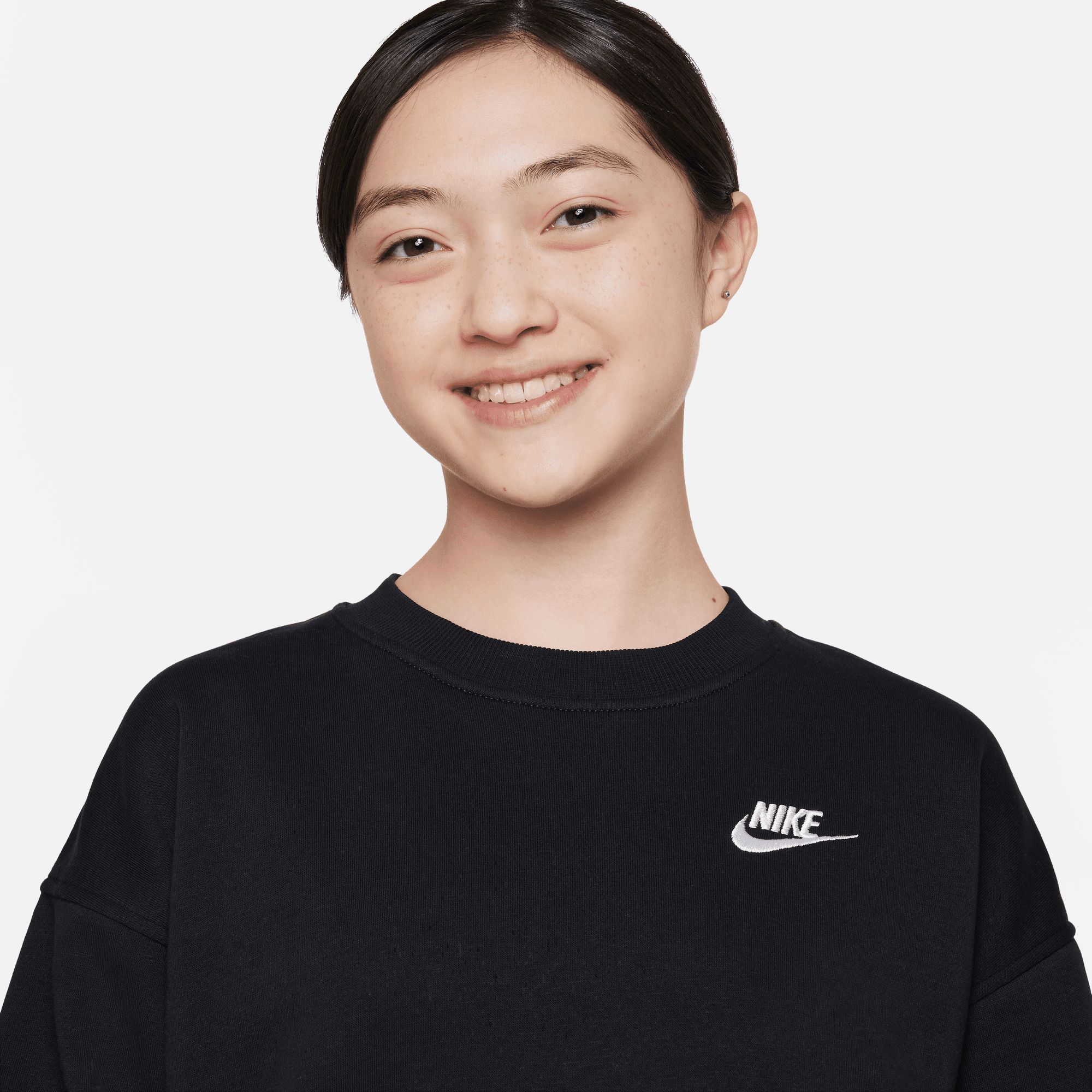 Big Kids' Nike Sportswear Club Fleece Oversized Sweatshirt