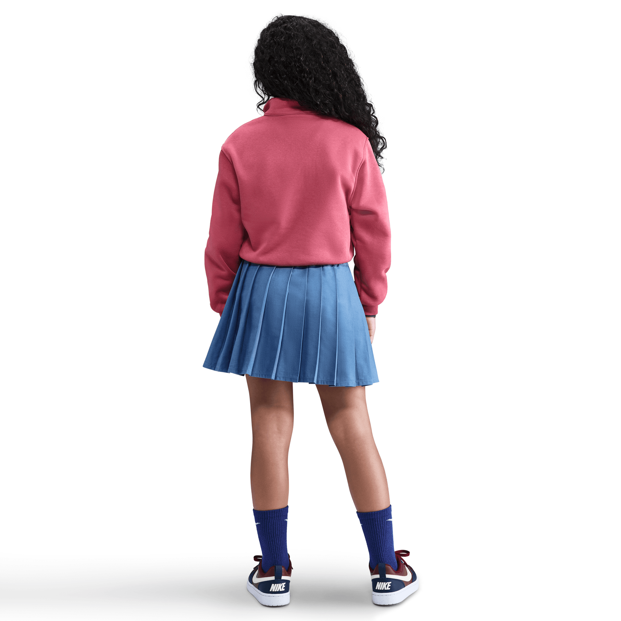 Big Kids' Nike Club Fleece 1/2-Zip Long-Sleeve Top