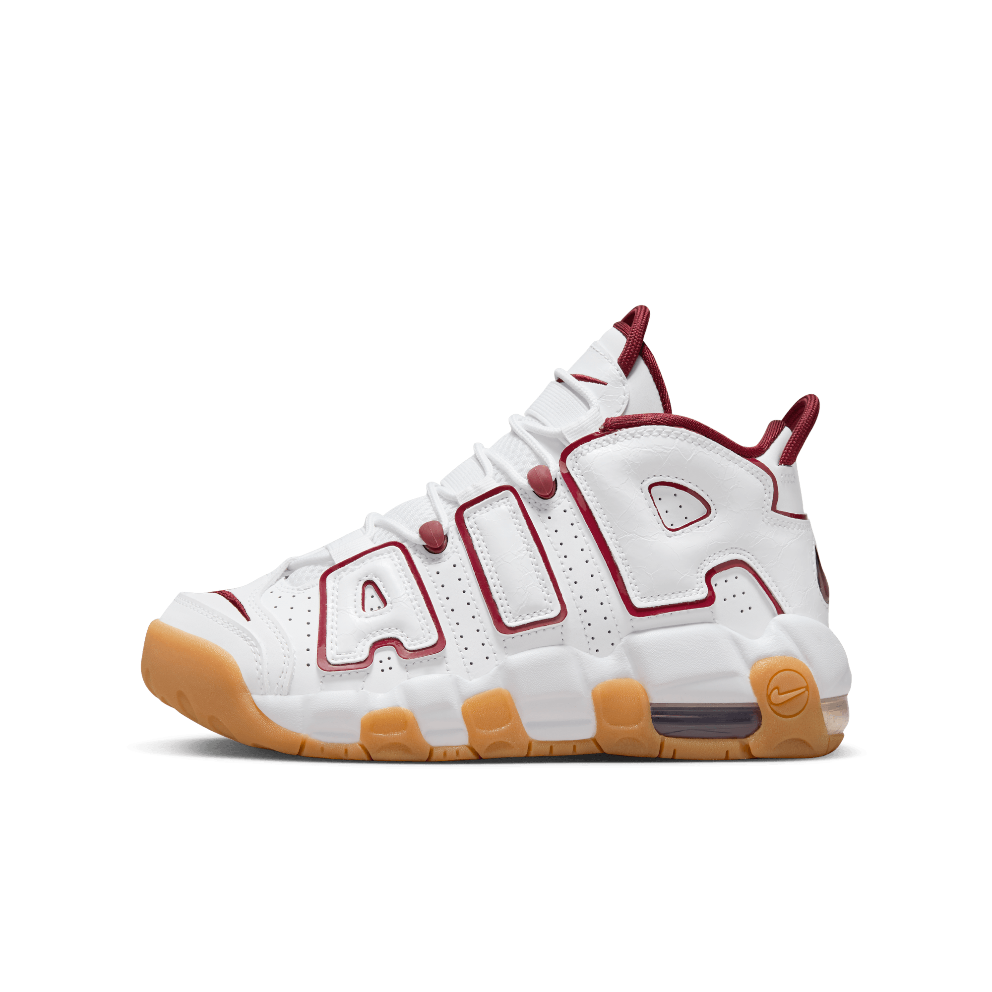 Big Kids' Nike Air More Uptempo “Team Red/Gum”