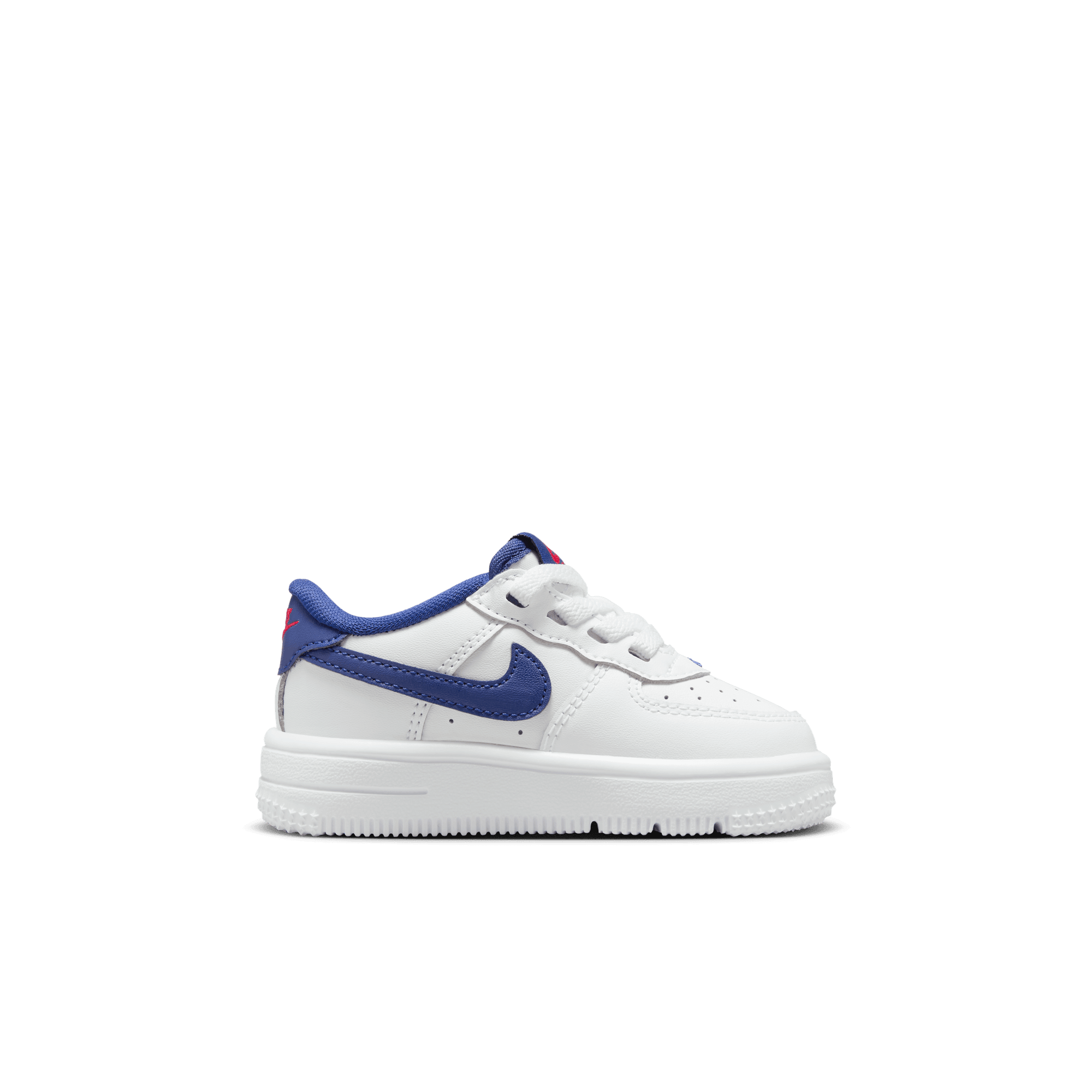 Baby/Toddler Nike Force 1 Low EasyOn "White Deep Royal Blue"