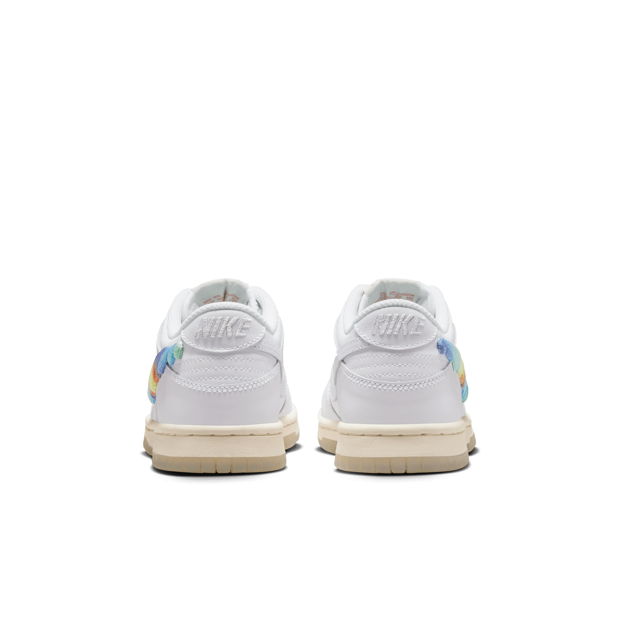 Big Kids' Nike Dunk Low SE "Rainbow Swoosh"