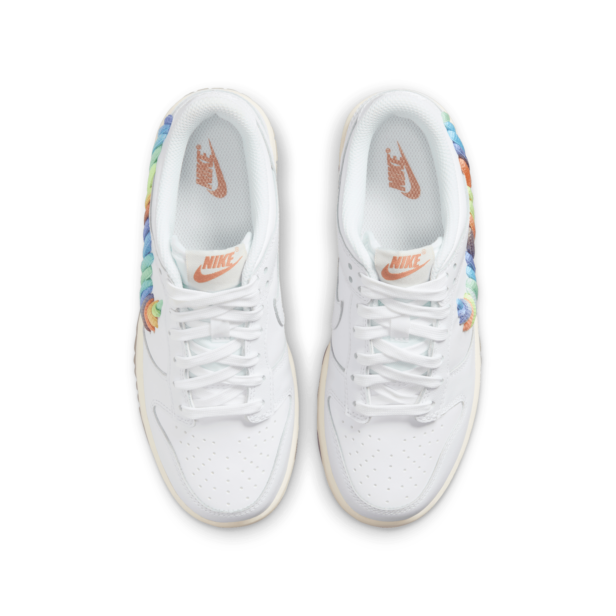 Big Kids' Nike Dunk Low SE "Rainbow Swoosh"