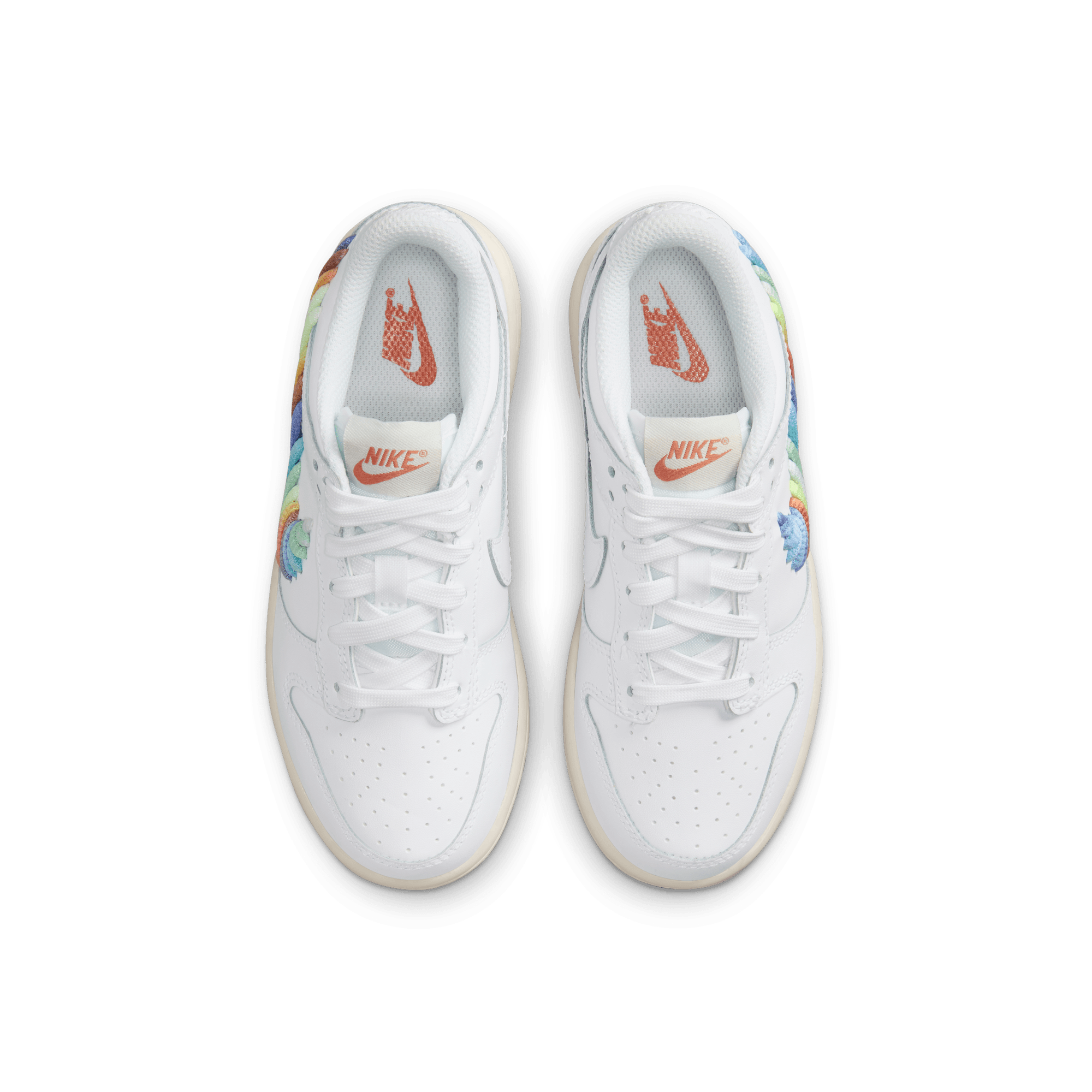 Little Kids' Nike Dunk Low SE "Rainbow Swoosh"