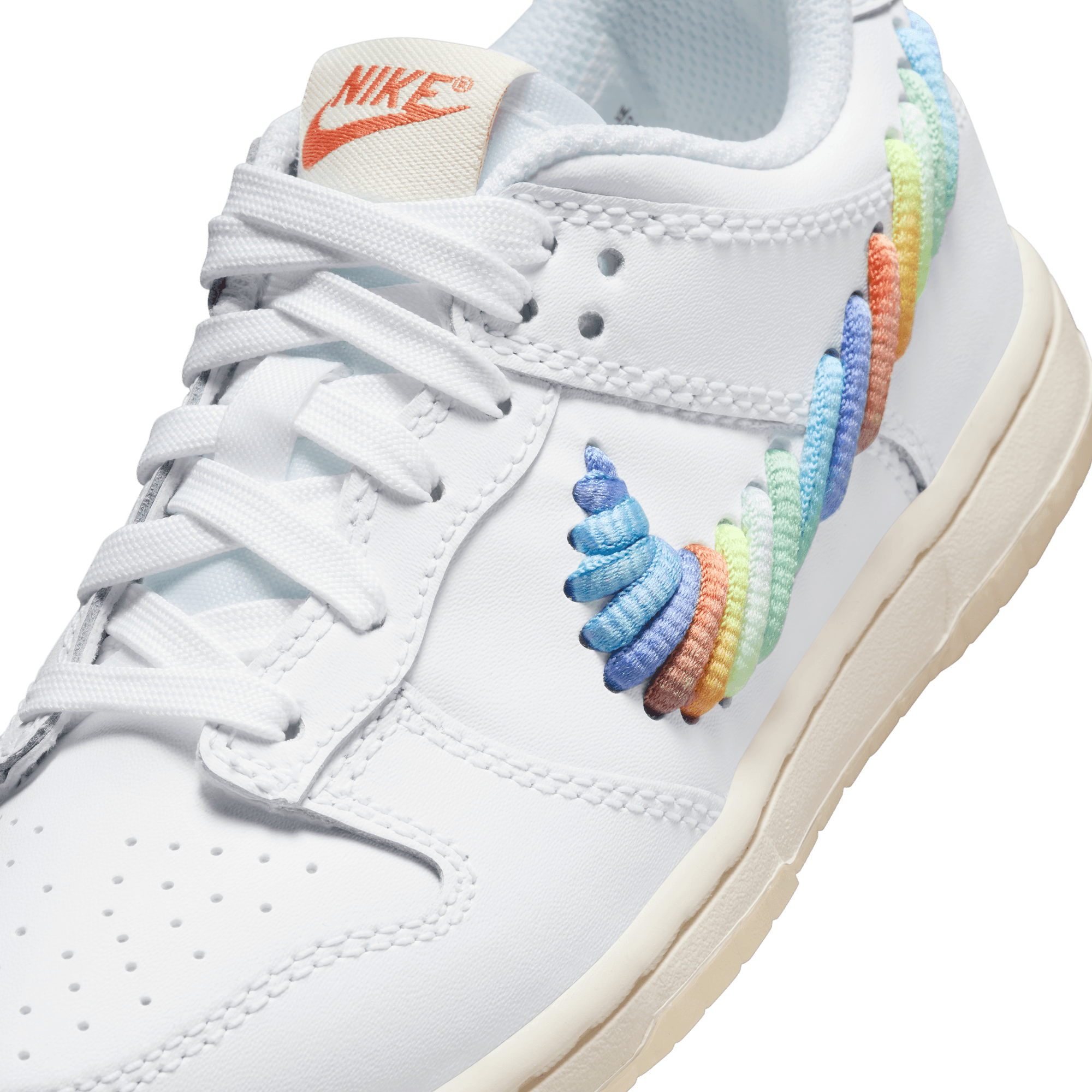Little Kids' Nike Dunk Low SE "Rainbow Swoosh"