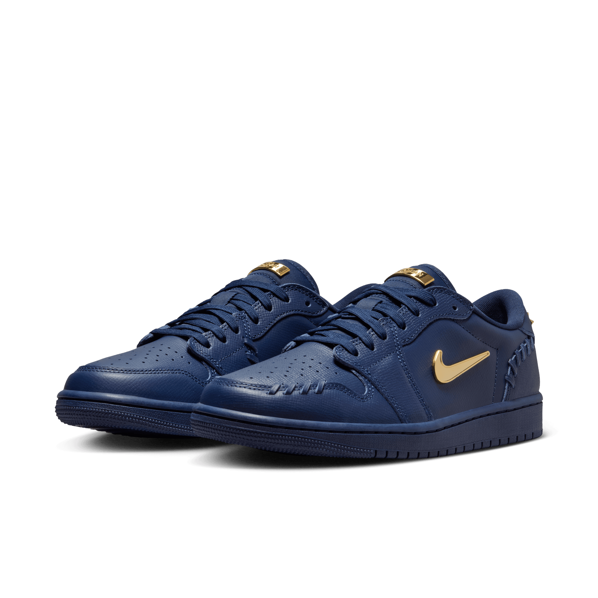 Women's Air Jordan 1 Low Method of Make "Navy Metallic Gold"