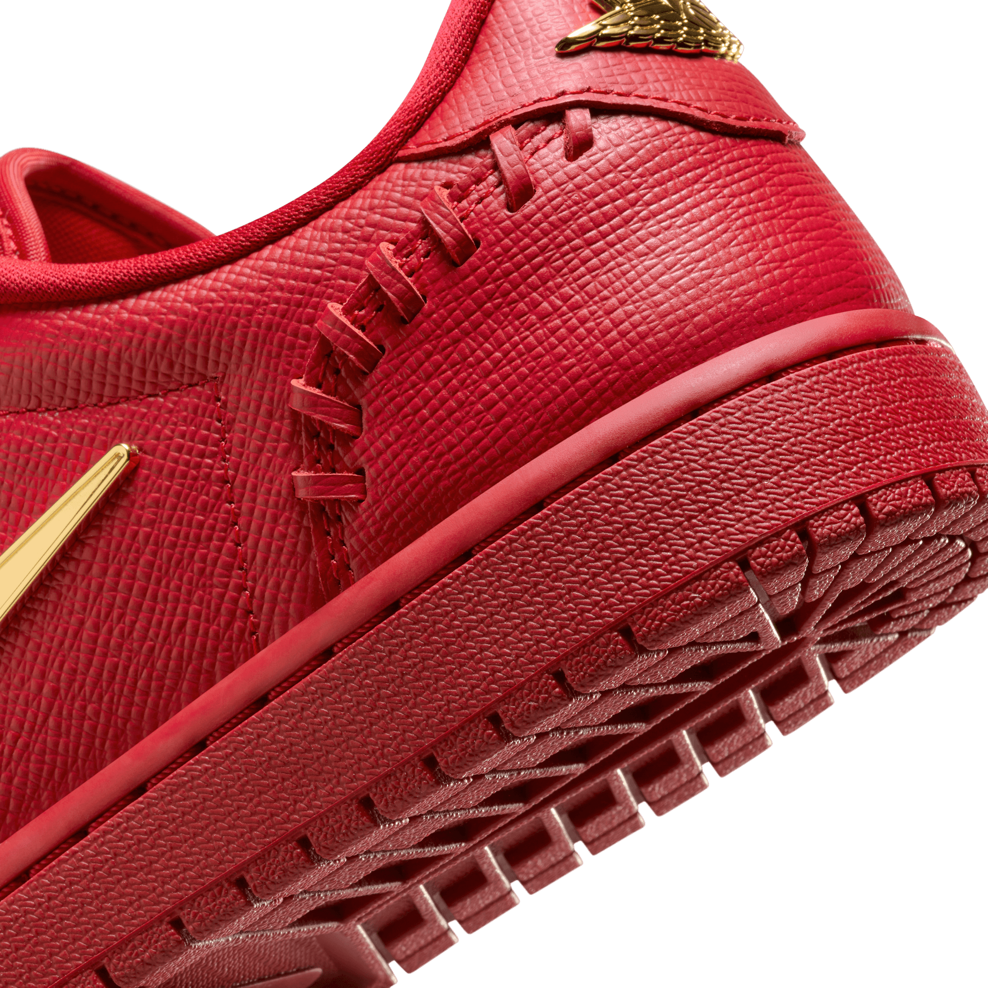 Women's Air Jordan 1 Low Method of Make "Gym Red Metallic Gold"