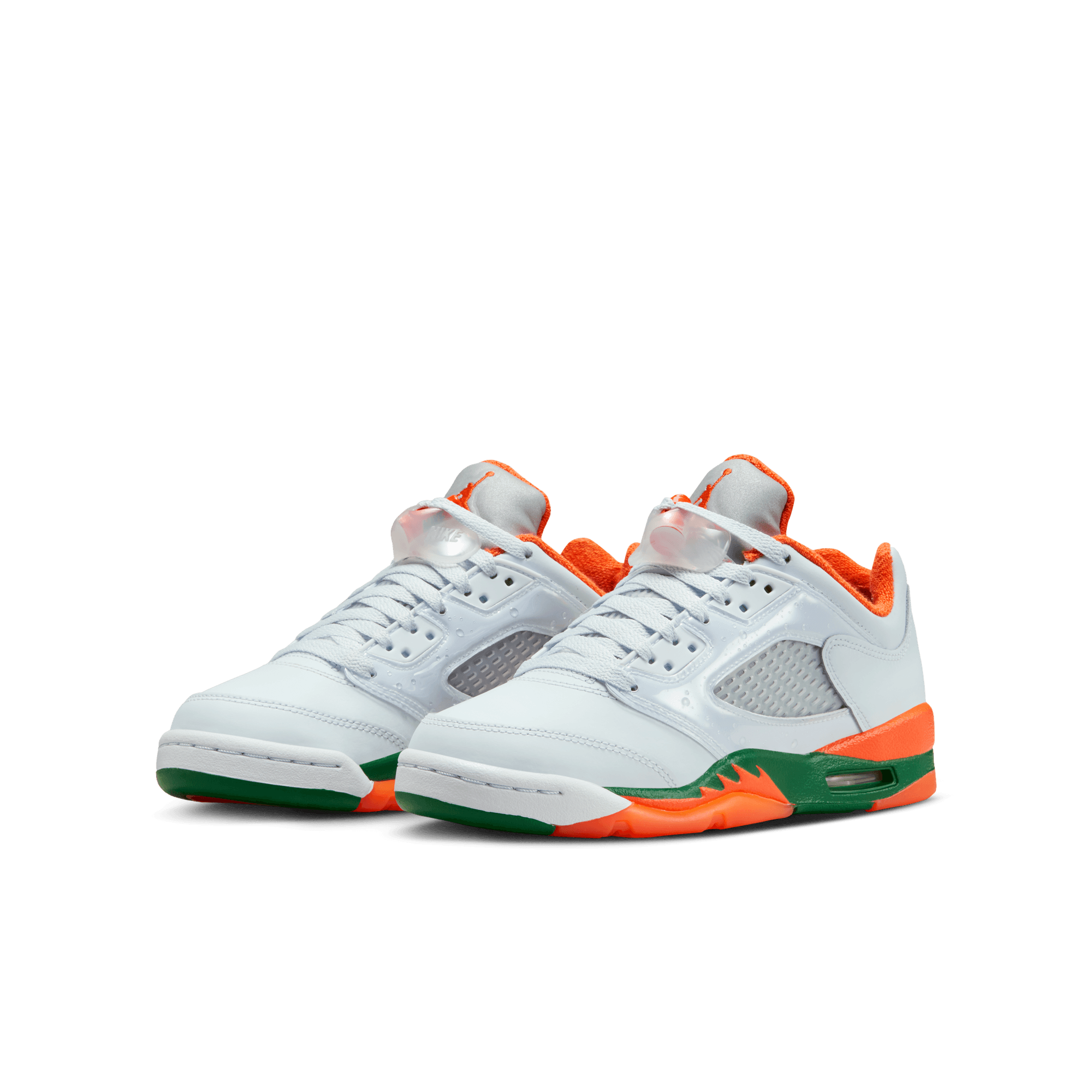 Big Kids' Air Jordan 5 Retro Low "Miami Hurricanes"