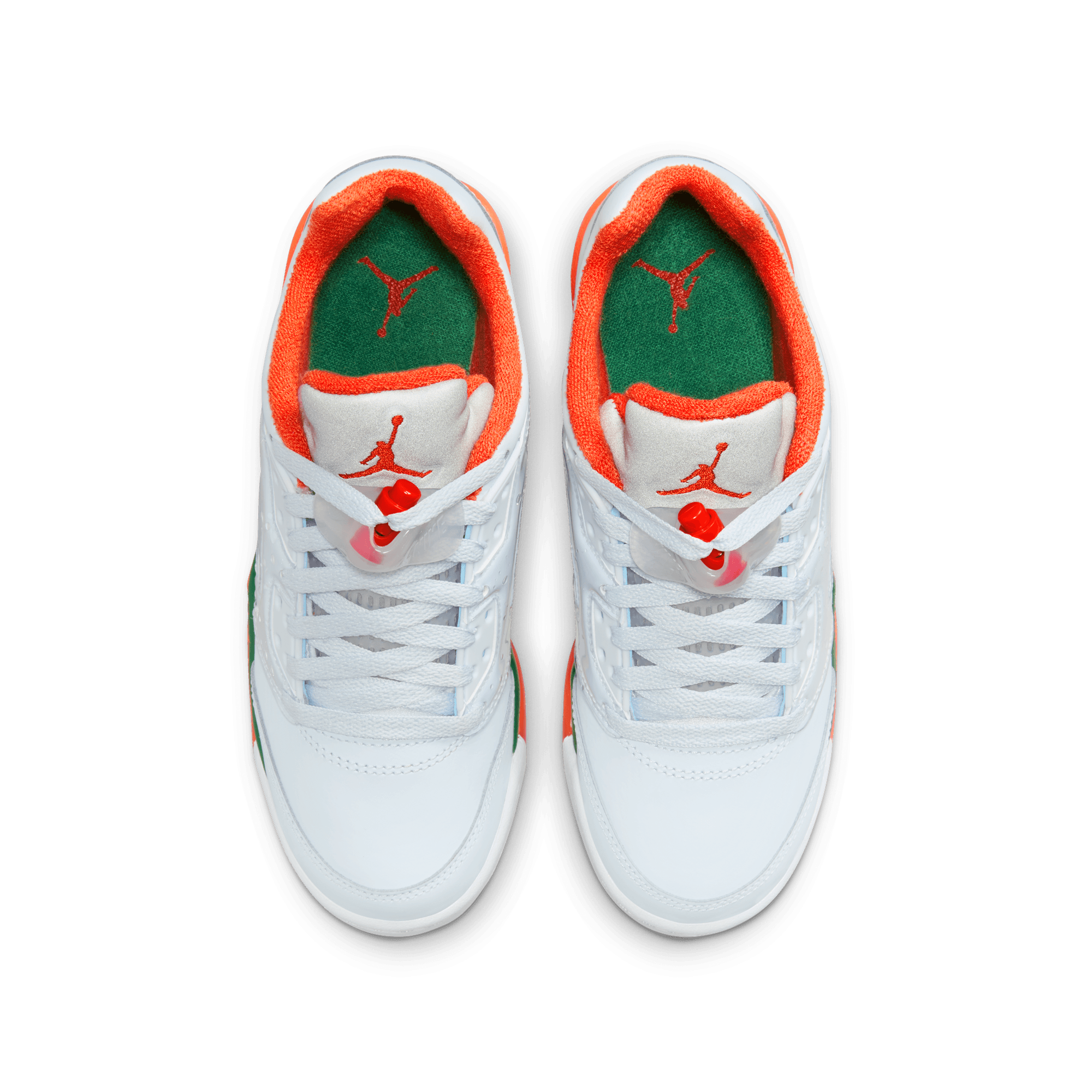 Big Kids' Air Jordan 5 Retro Low "Miami Hurricanes"