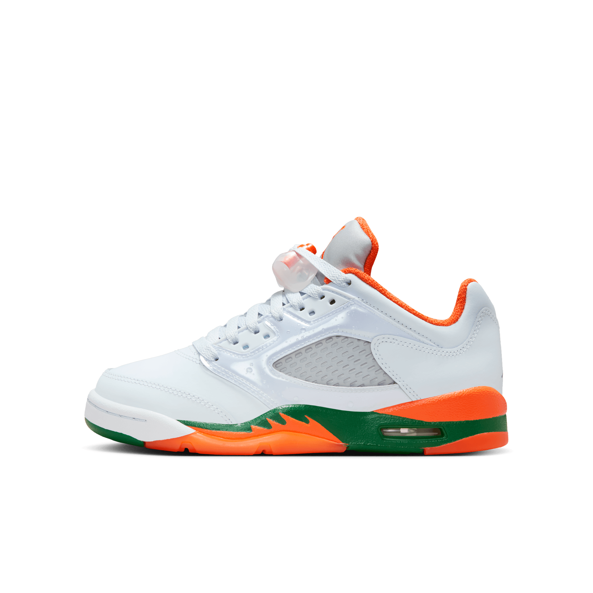 Big Kids' Air Jordan 5 Retro Low "Miami Hurricanes"