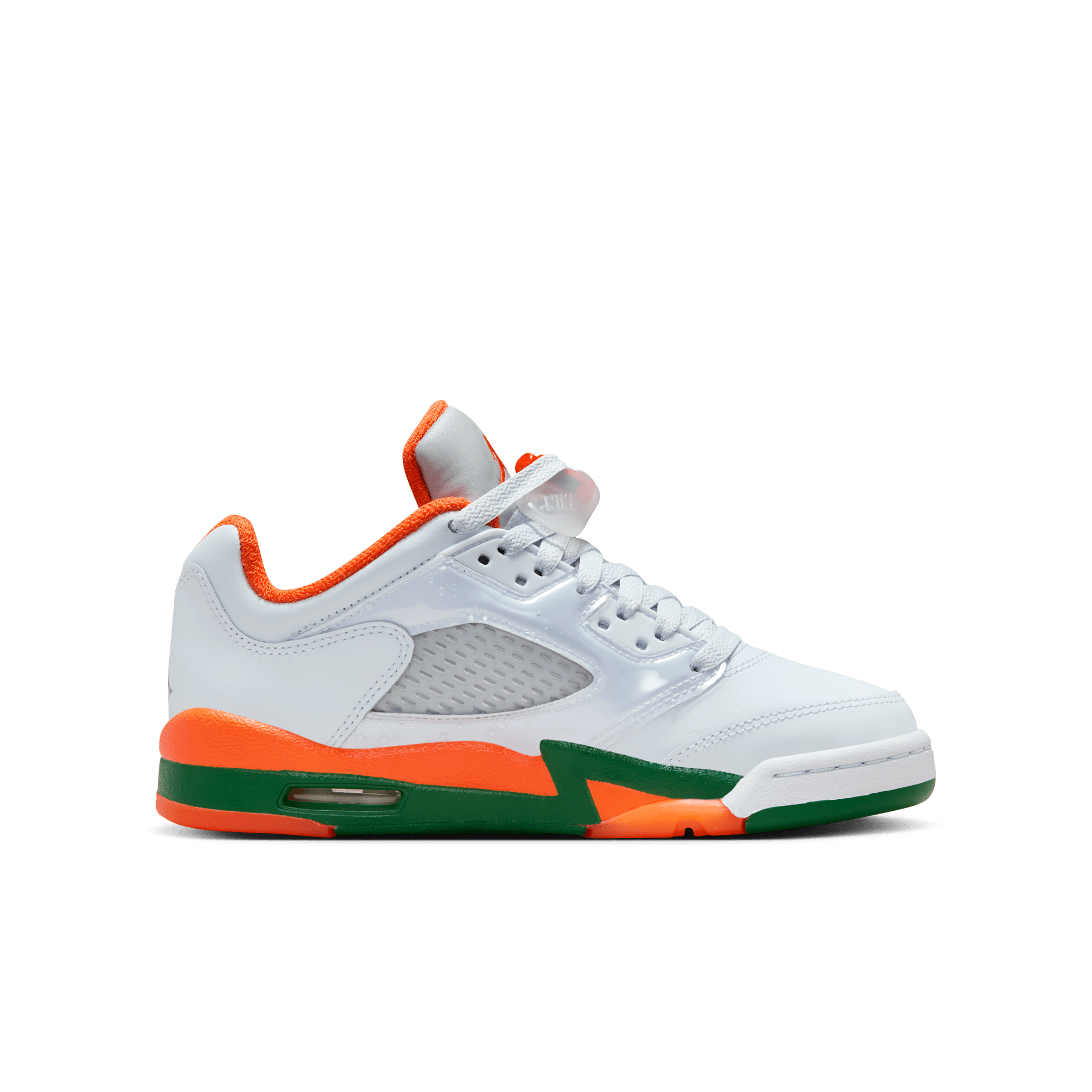 Big Kids' Air Jordan 5 Retro Low "Miami Hurricanes"