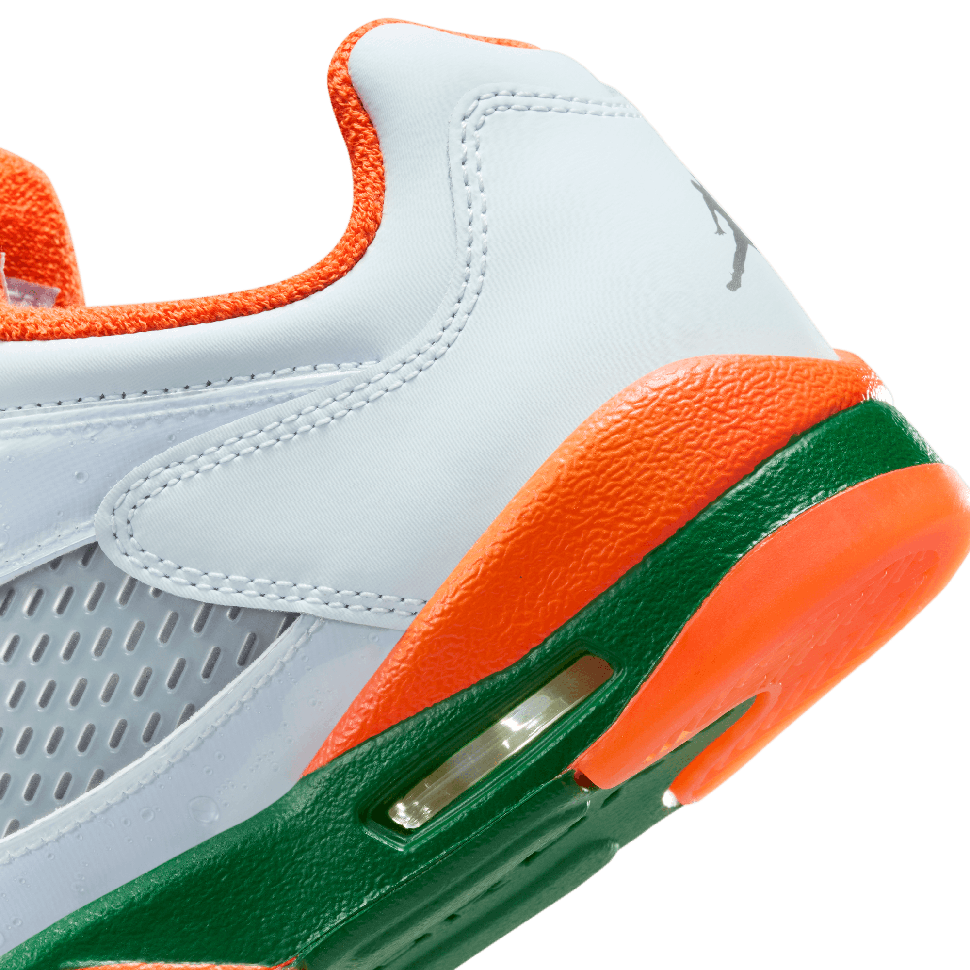 Big Kids' Air Jordan 5 Retro Low "Miami Hurricanes"