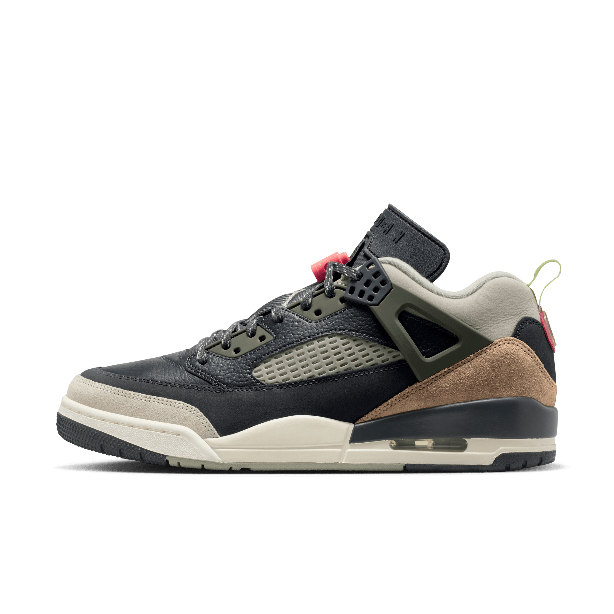 Men's Jordan Spizike Low "Anthracite Mango Cargo Khaki"