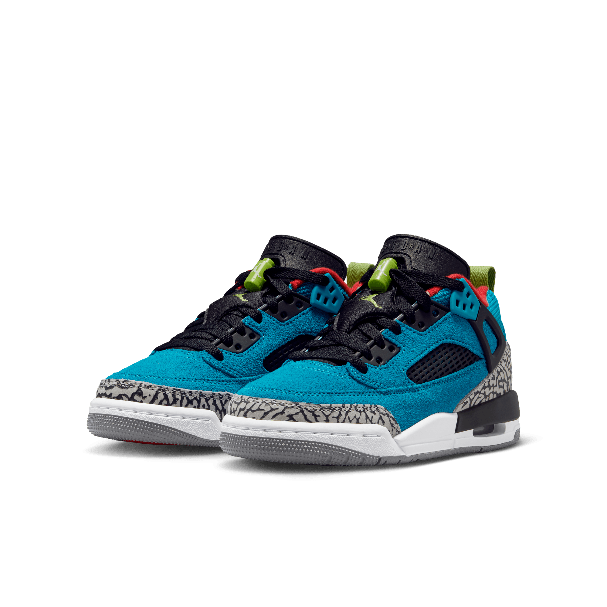Big Kids' Jordan Spizike Low "Neo Turquoise Light Crimson"