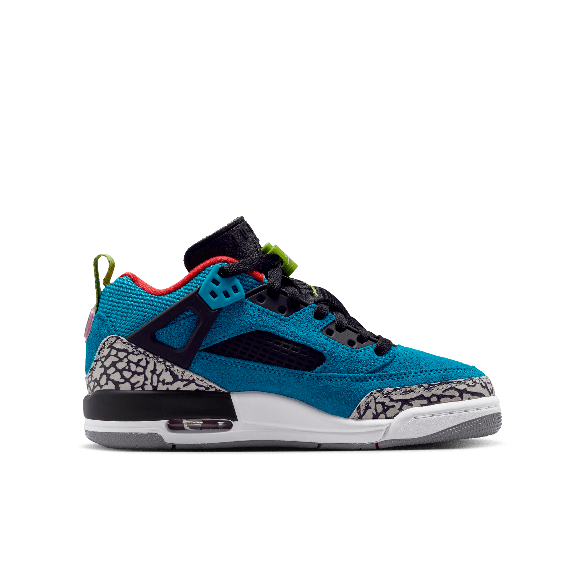 Big Kids' Jordan Spizike Low "Neo Turquoise Light Crimson"