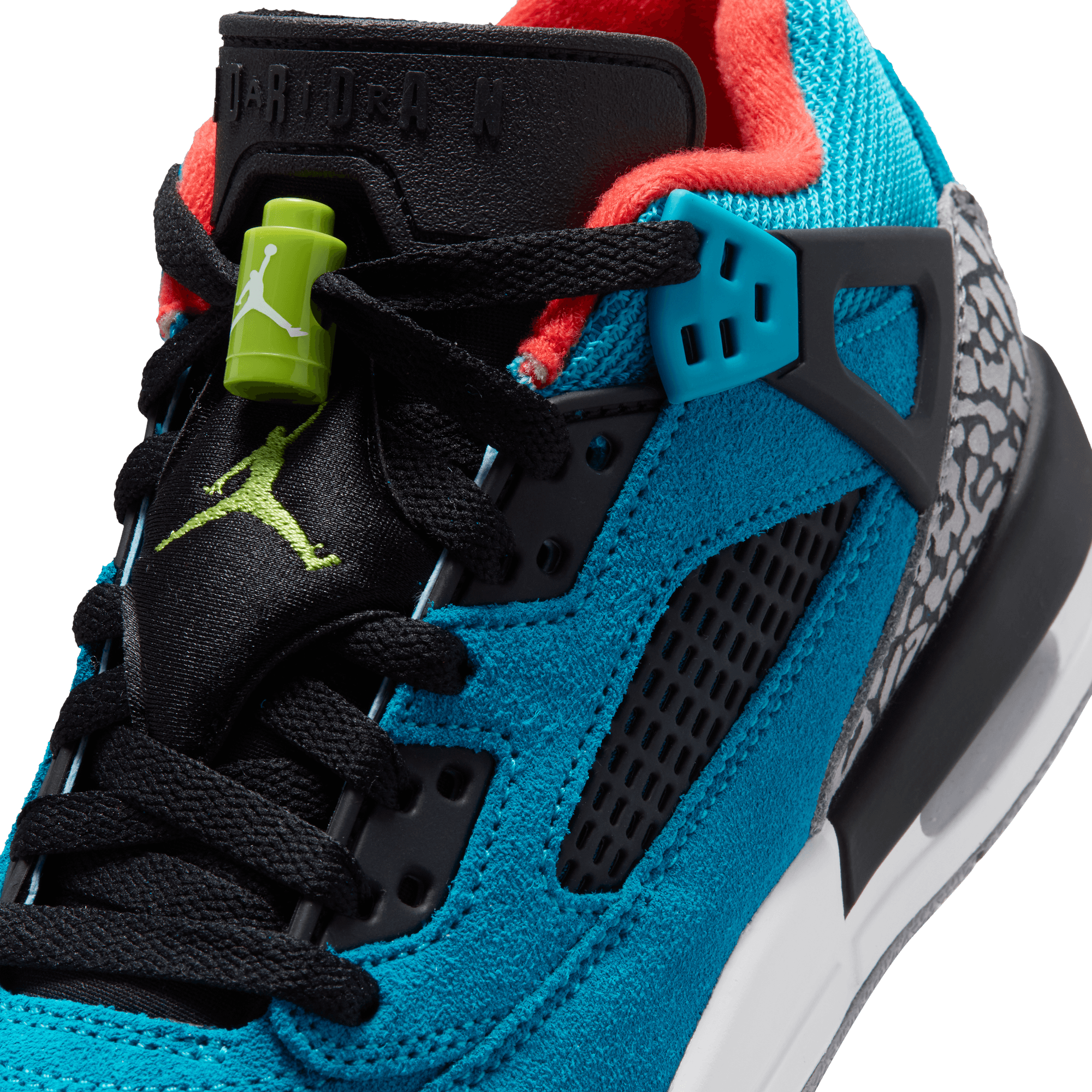 Big Kids' Jordan Spizike Low "Neo Turquoise Light Crimson"