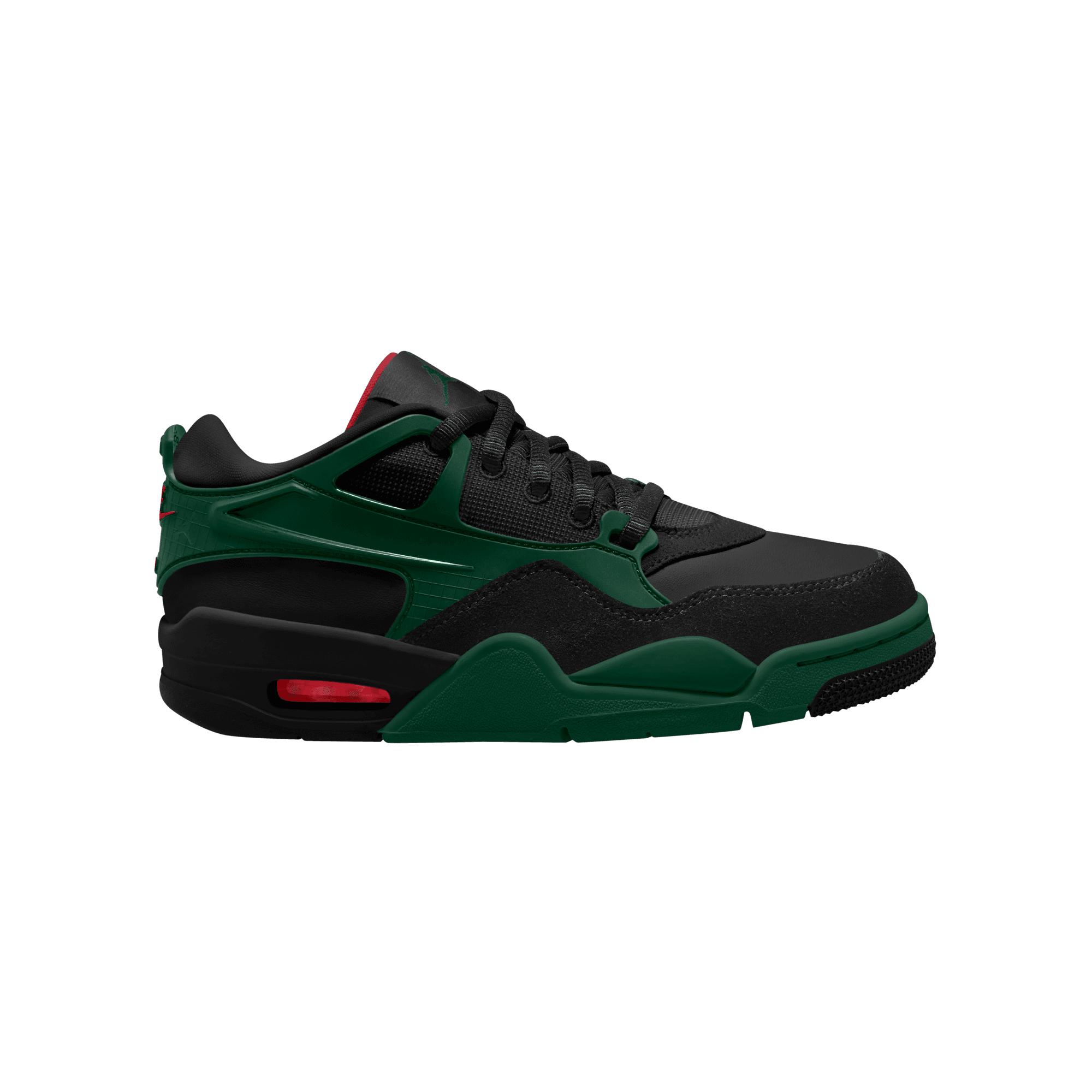 Big Kids' Air Jordan 4RM "Black Gorge Green Varsity Red"
