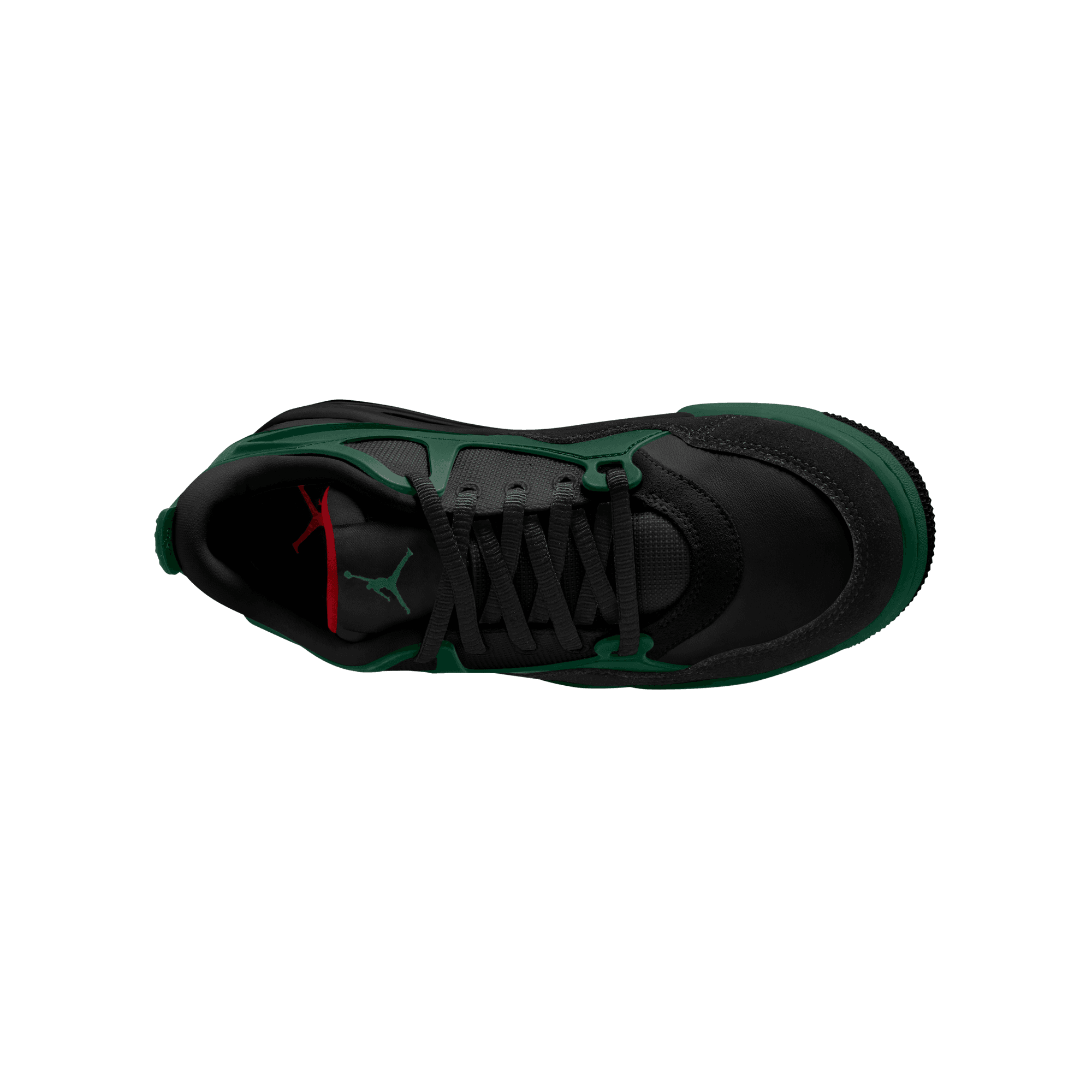 Big Kids' Air Jordan 4RM "Black Gorge Green Varsity Red"