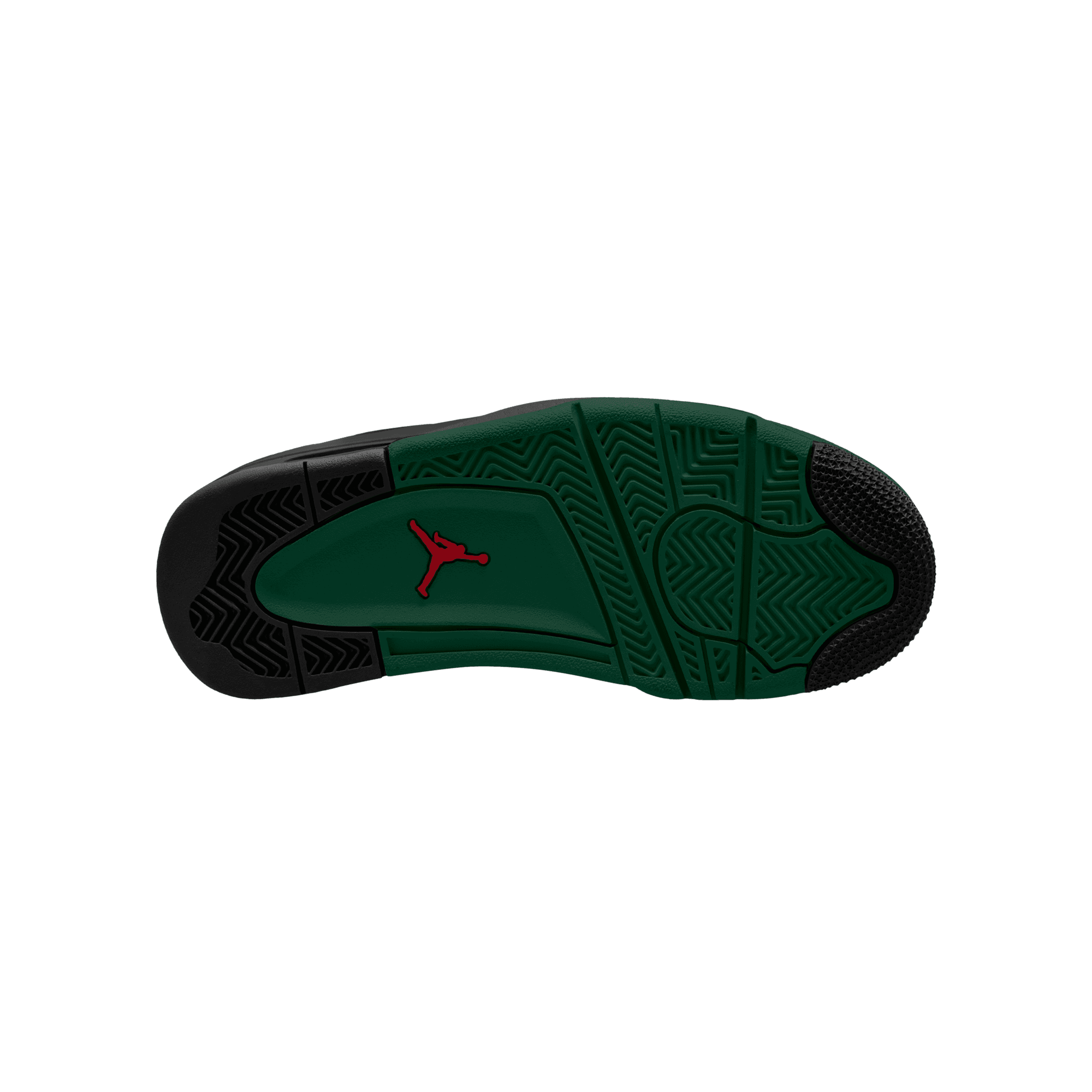 Big Kids' Air Jordan 4RM "Black Gorge Green Varsity Red"